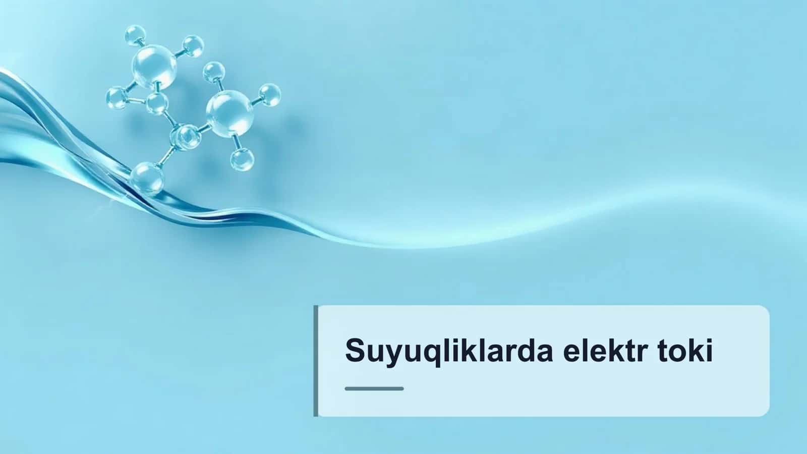 Suyuqliklarda elektr toki
