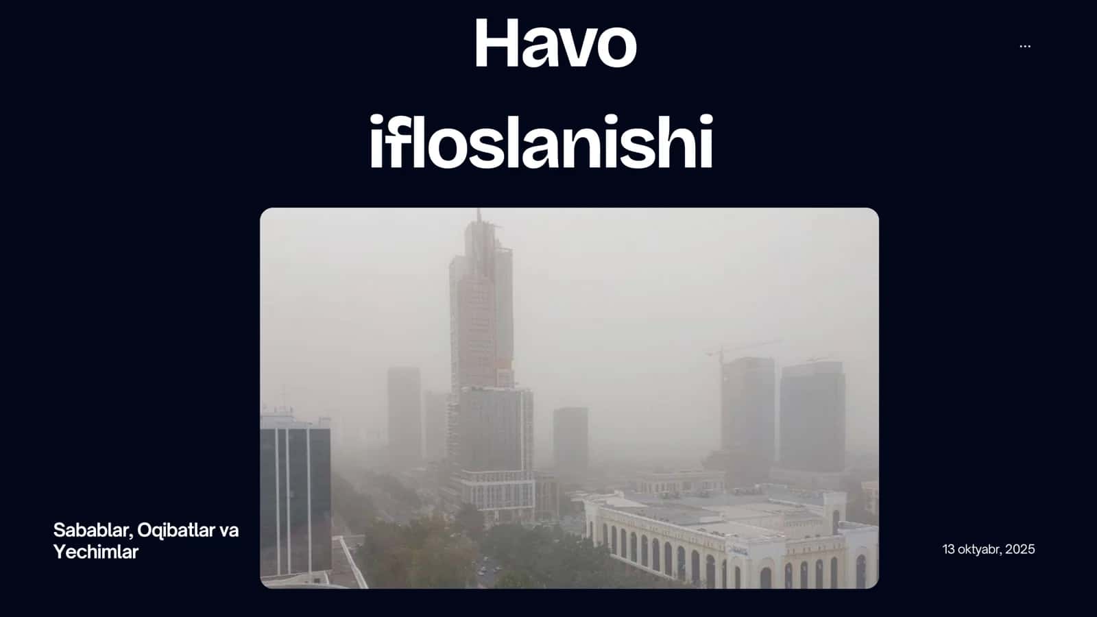 Havo ifloslanishi