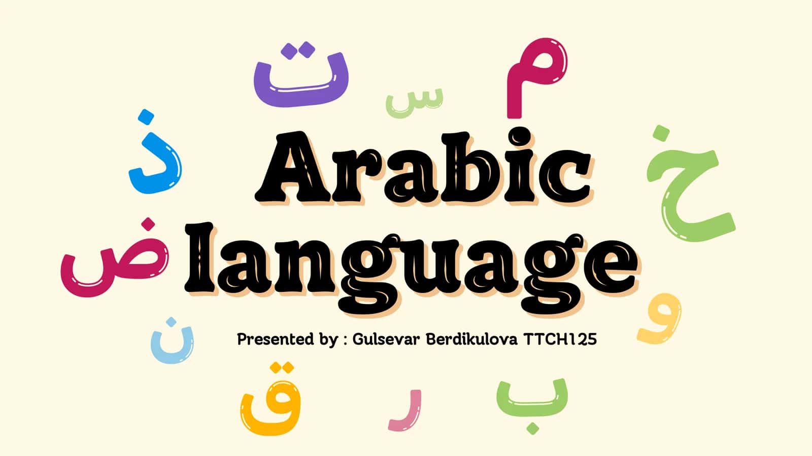 Arabic alphabet