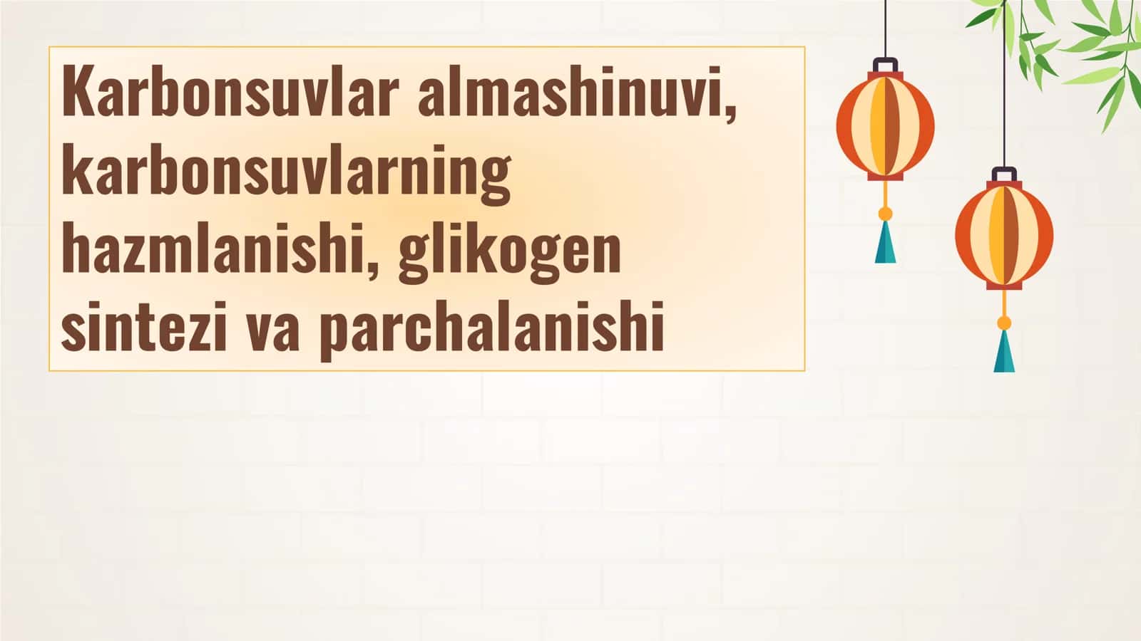 Karbonsuvlar almashinuvi