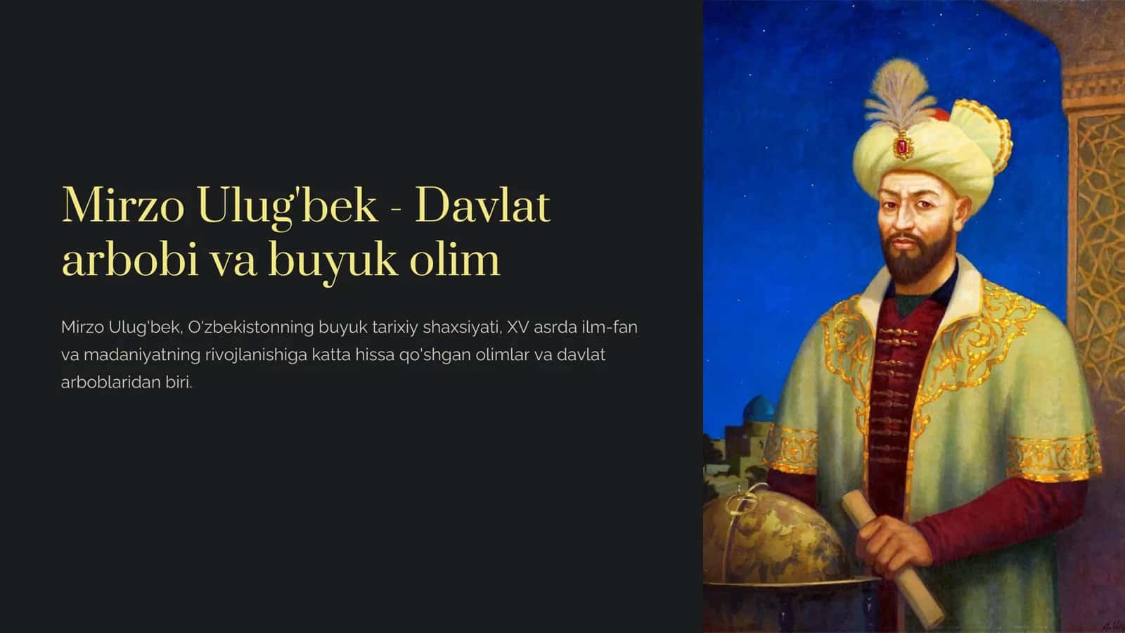 Mirzo Ulug'bek - Davlat