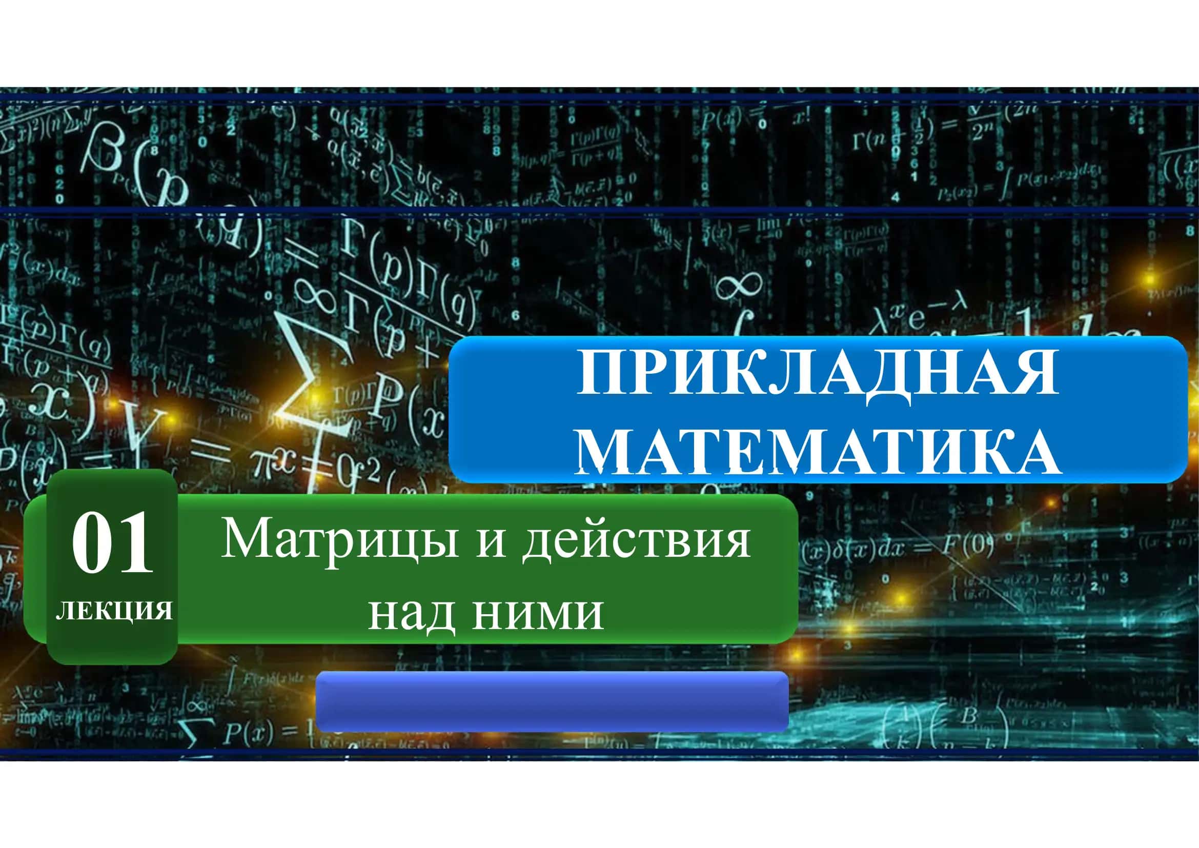 Матрицы и действия над ними