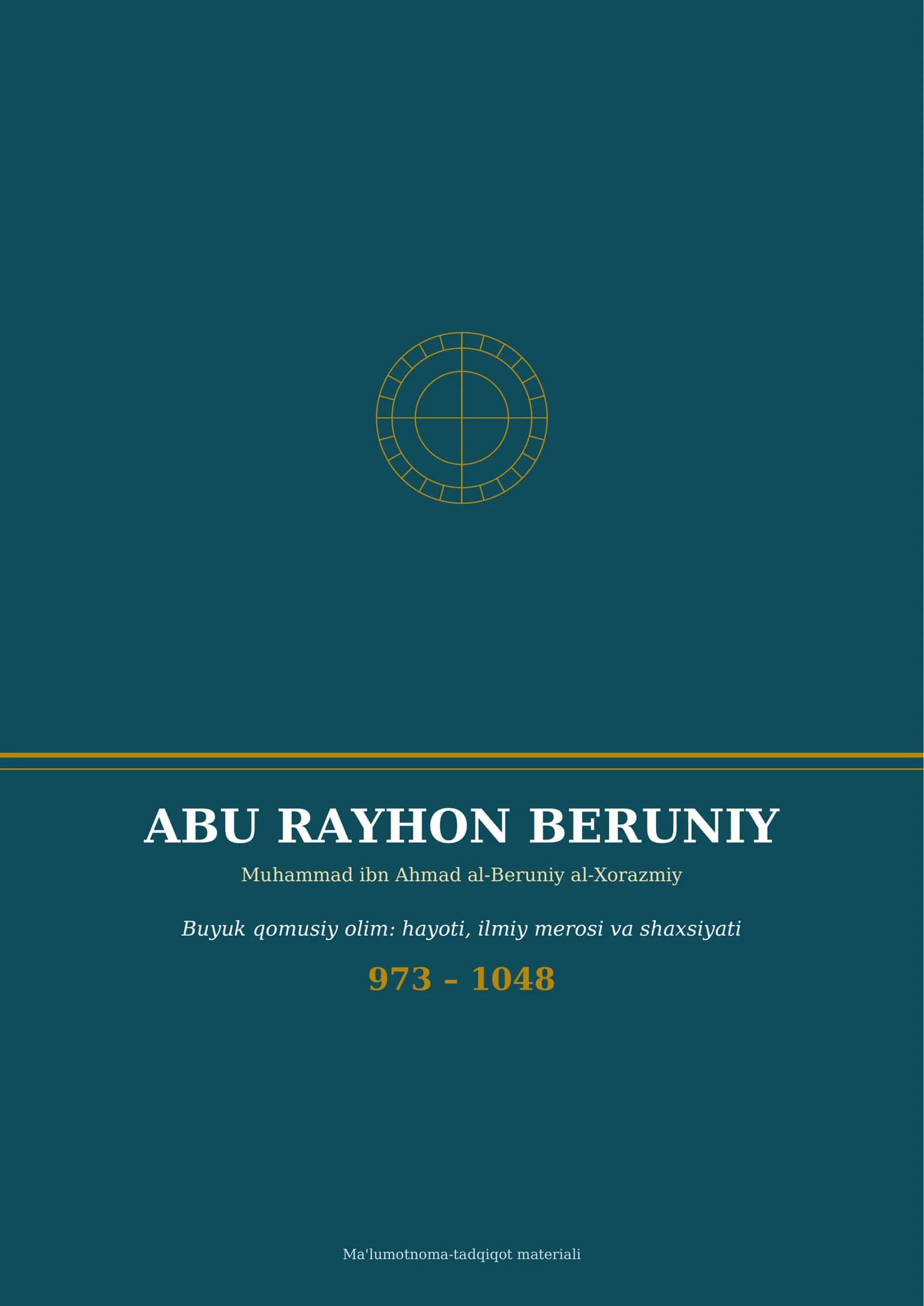 ABU RAYHON BERUNIY
