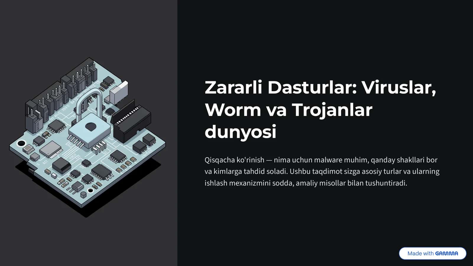 Zararli Dasturlar Viruslar Worm va Trojanlar dunyosi