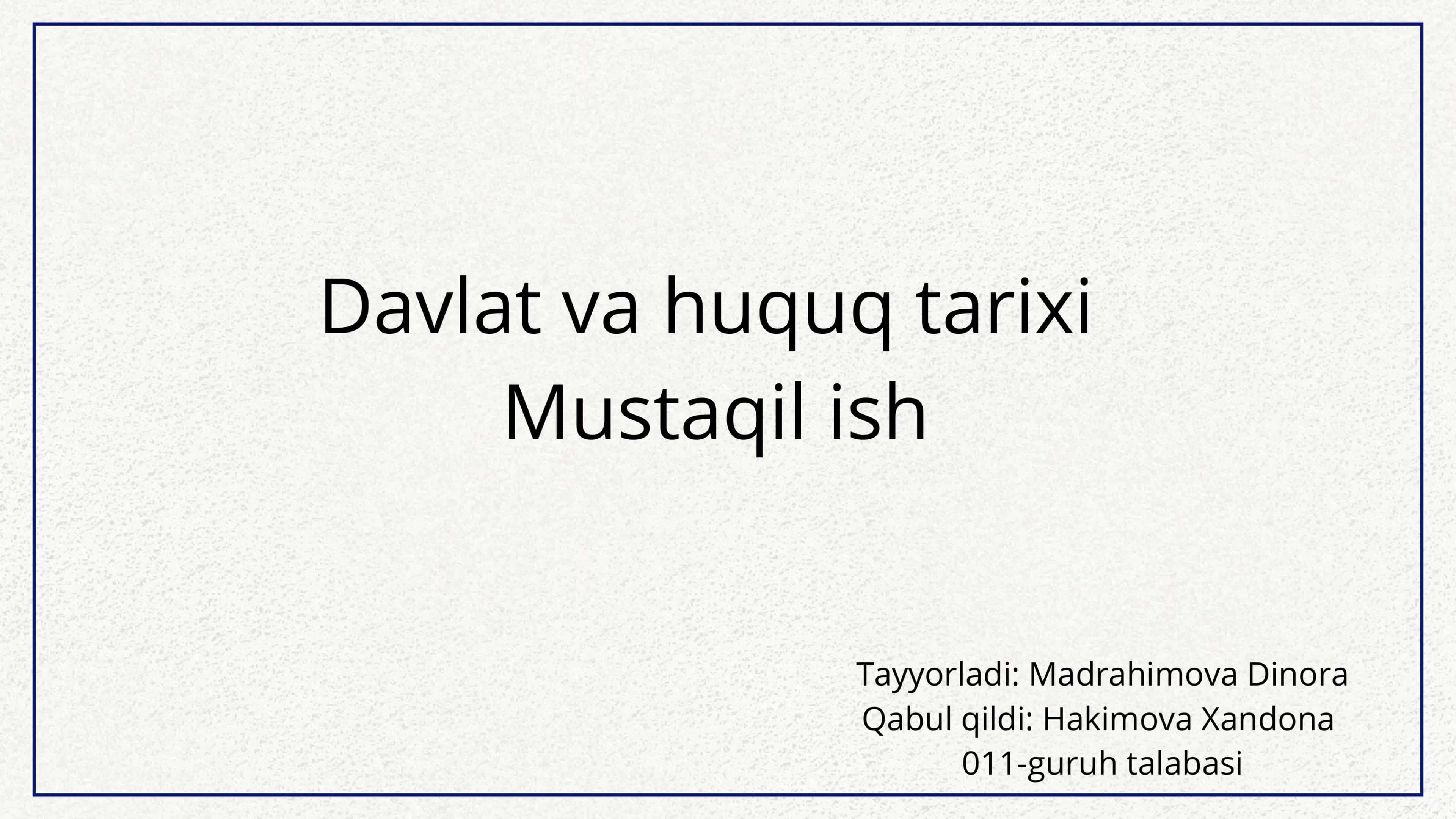 Fransiya Konstitutsiyasi va huquq tizimi