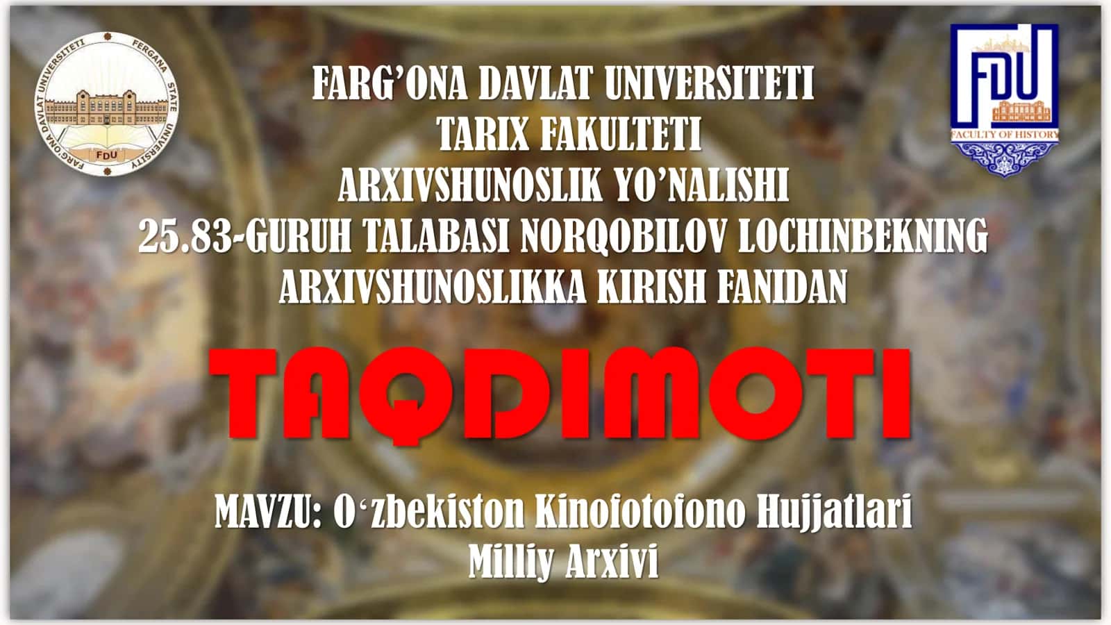 Oʻzbekiston Kinofotofono Hujjatlari Milliy Arxivi