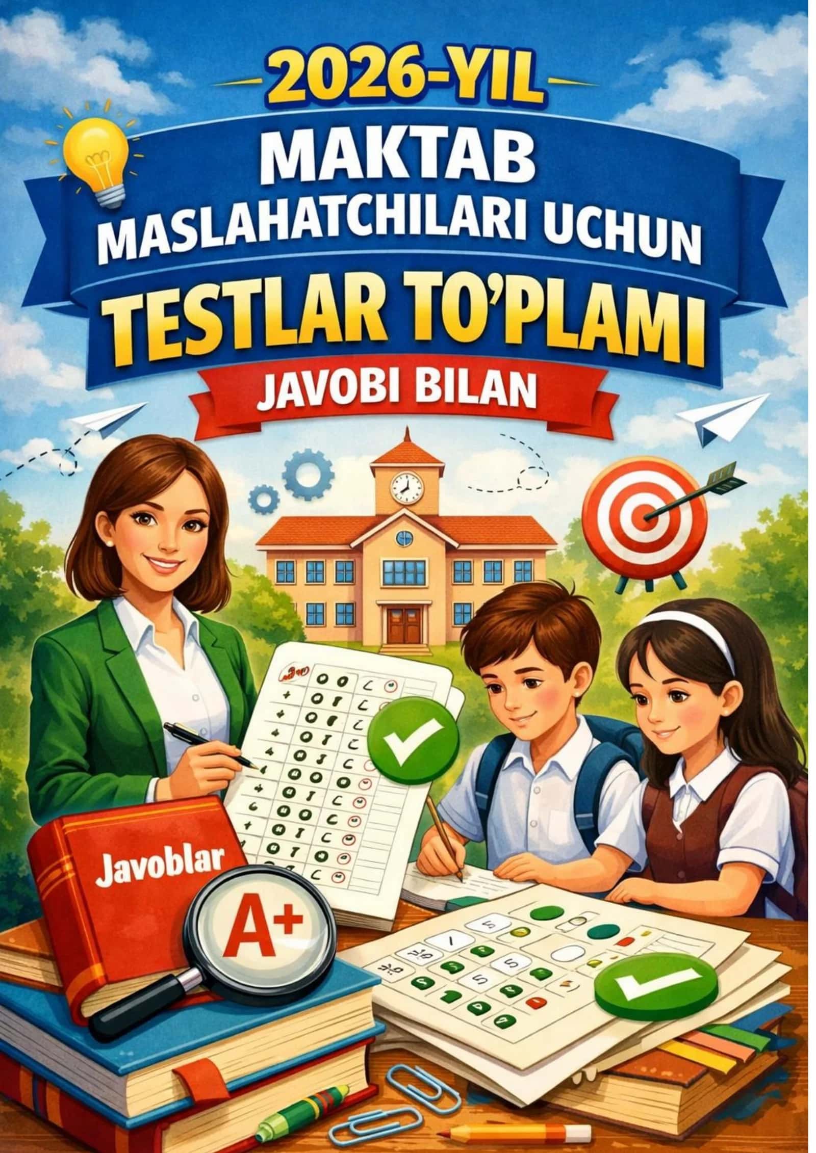 2026 Maktab maslahatchilari uchun test savollari