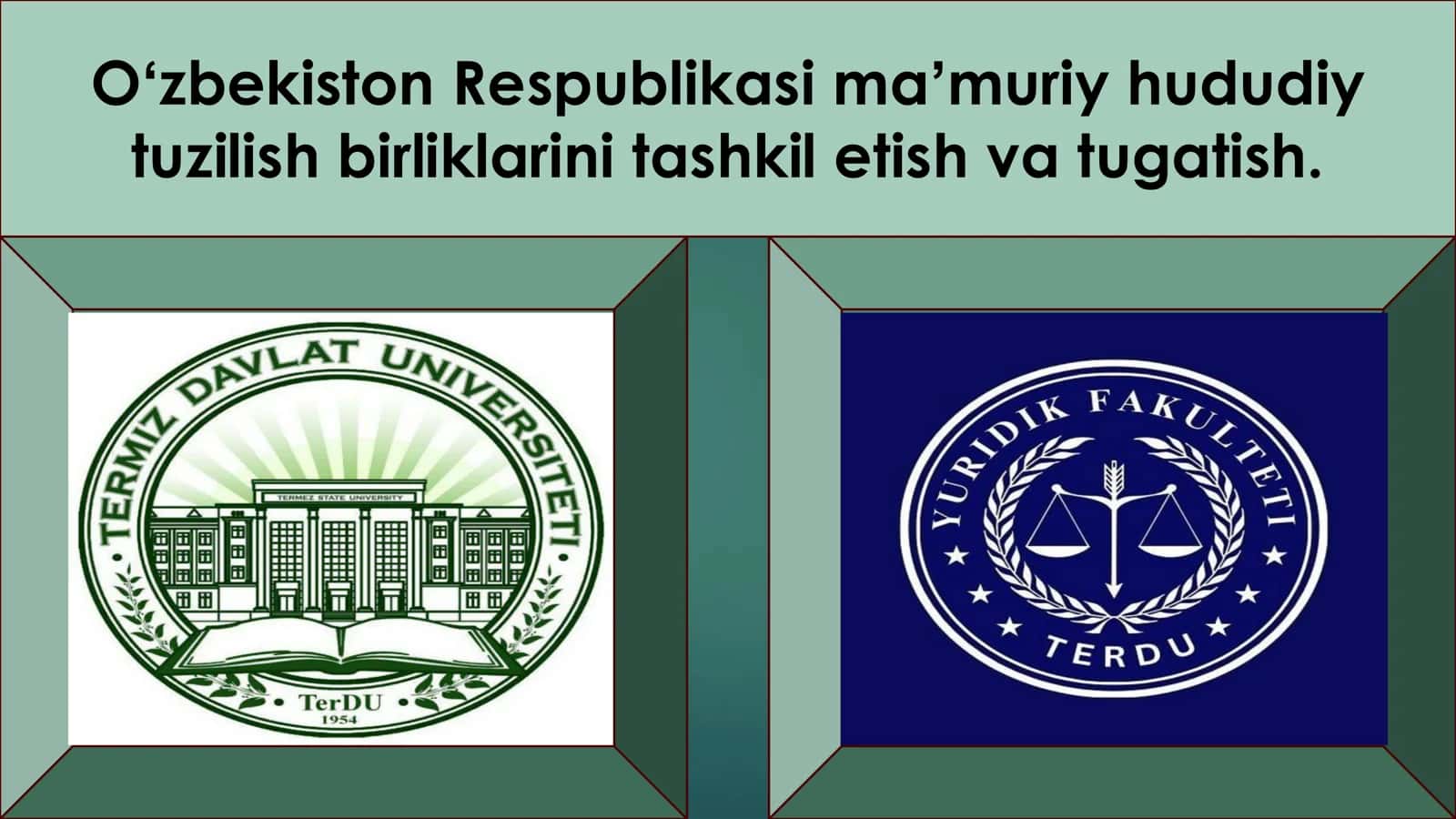 Oʻzbekiston Respublikasi maʼmuriy-hududiy tuzilish