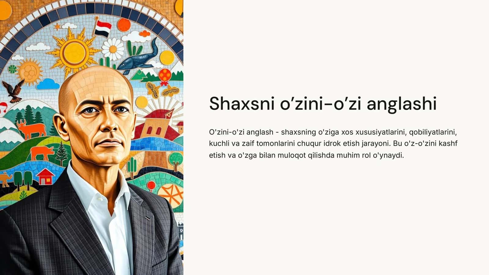 Shaxsni o’zini-o’zi anglashi