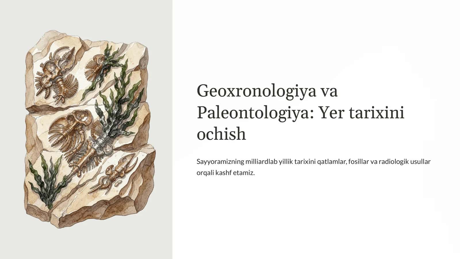 Geoxronologiya va Paleontologiya