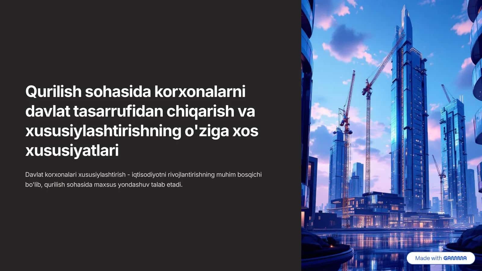 Xususiylashtirishning umumiy nazariy asoslari va maqsadlari