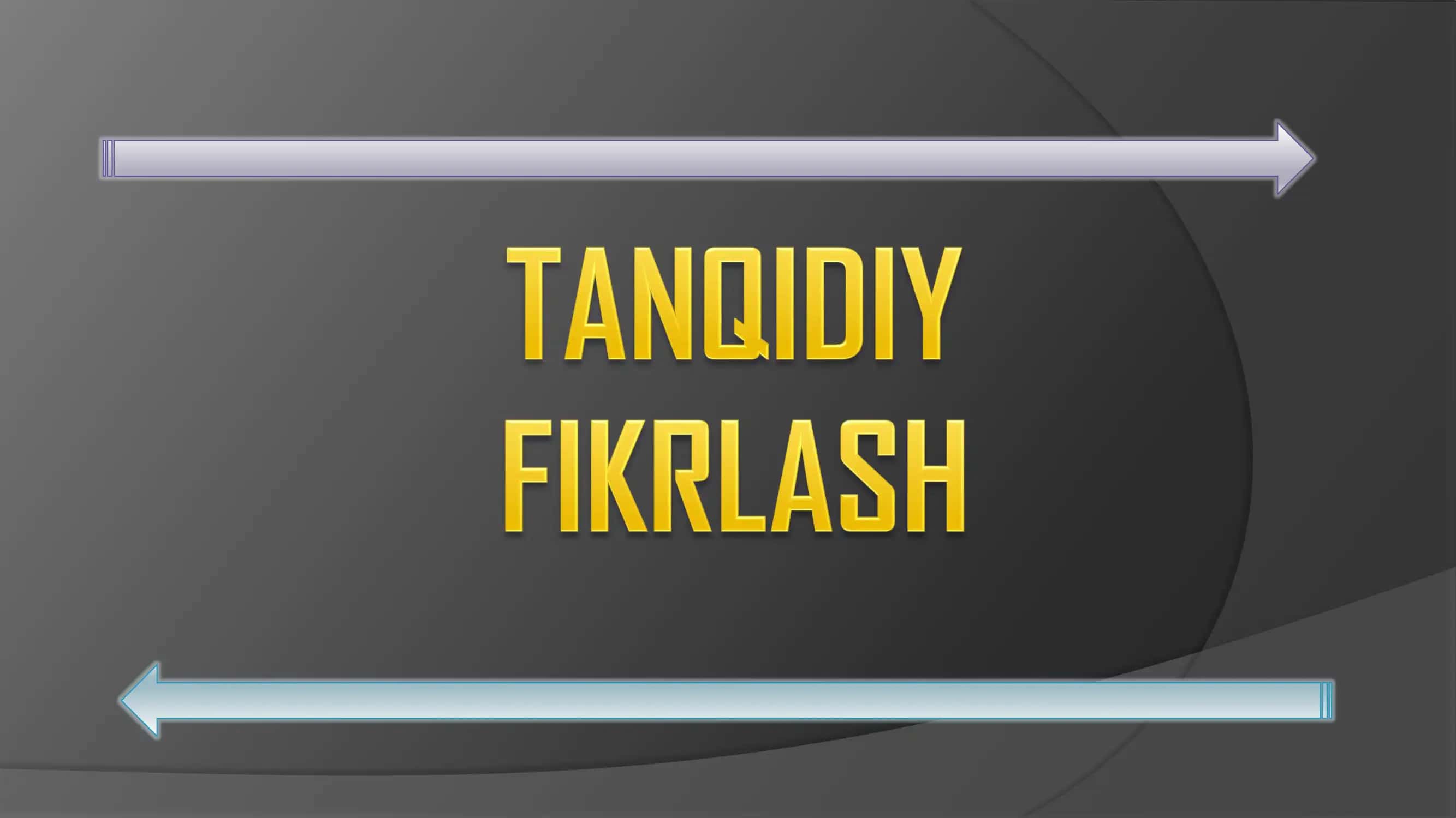 Tanqidiy Fikrlash