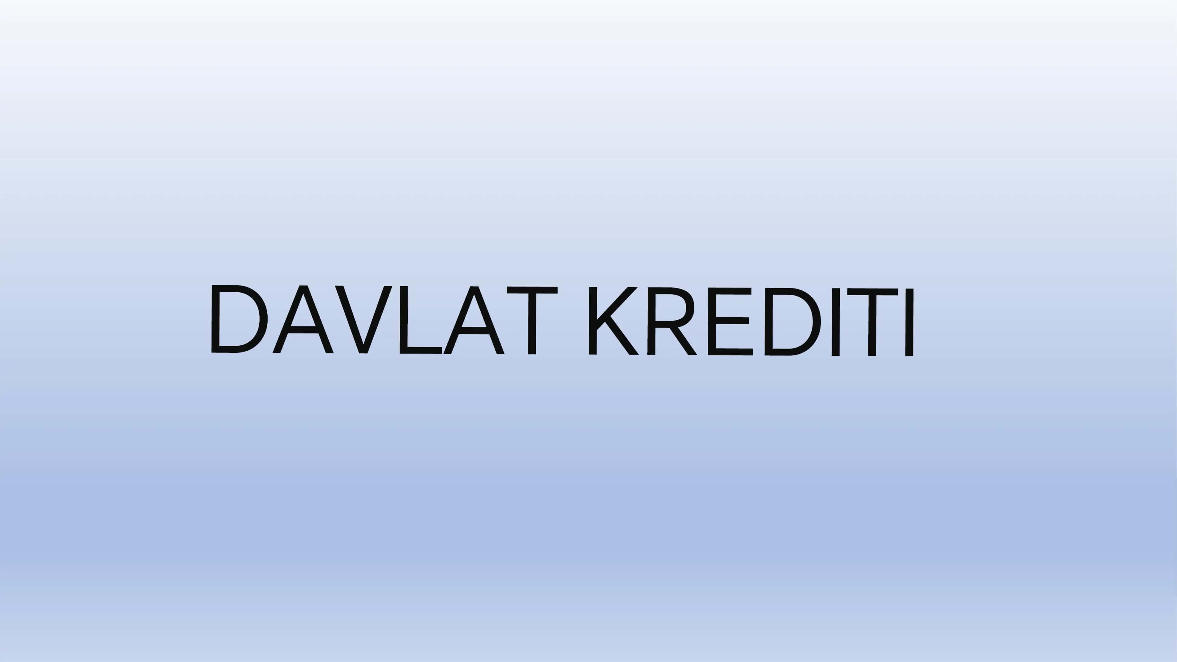 Davlat Krediti