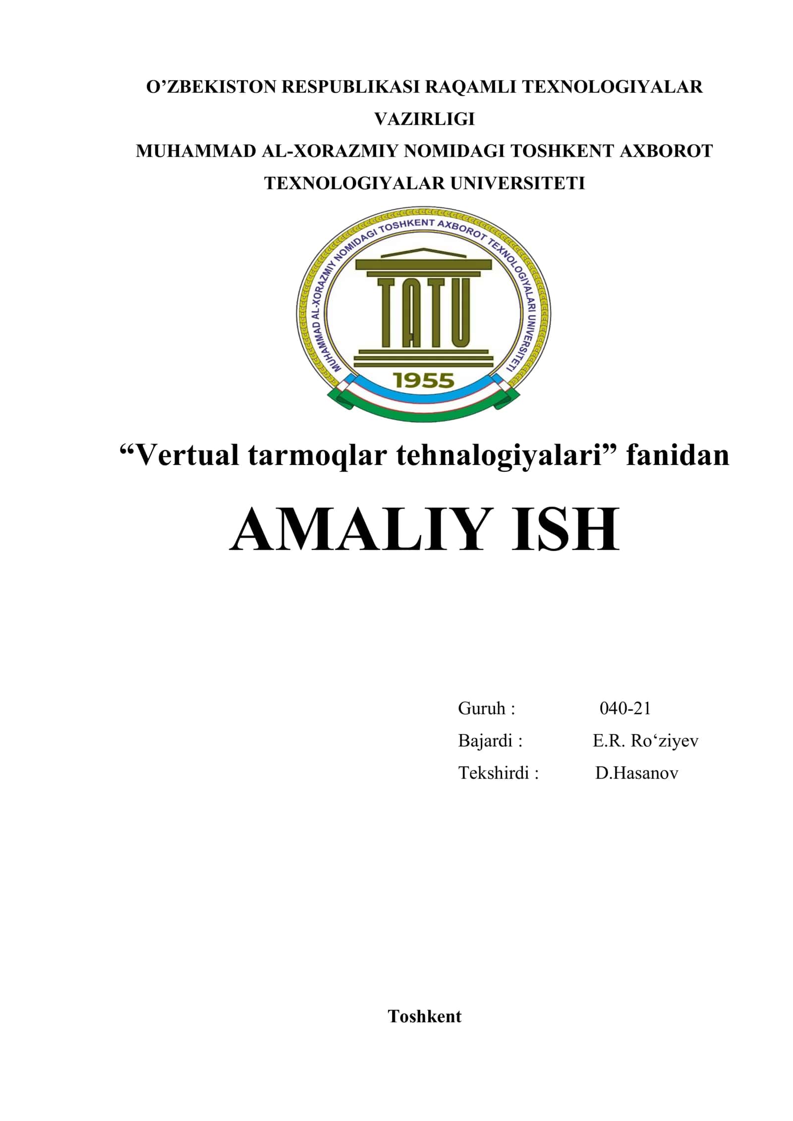 VMware ESXi asosida korporativ tarmoq qurish
