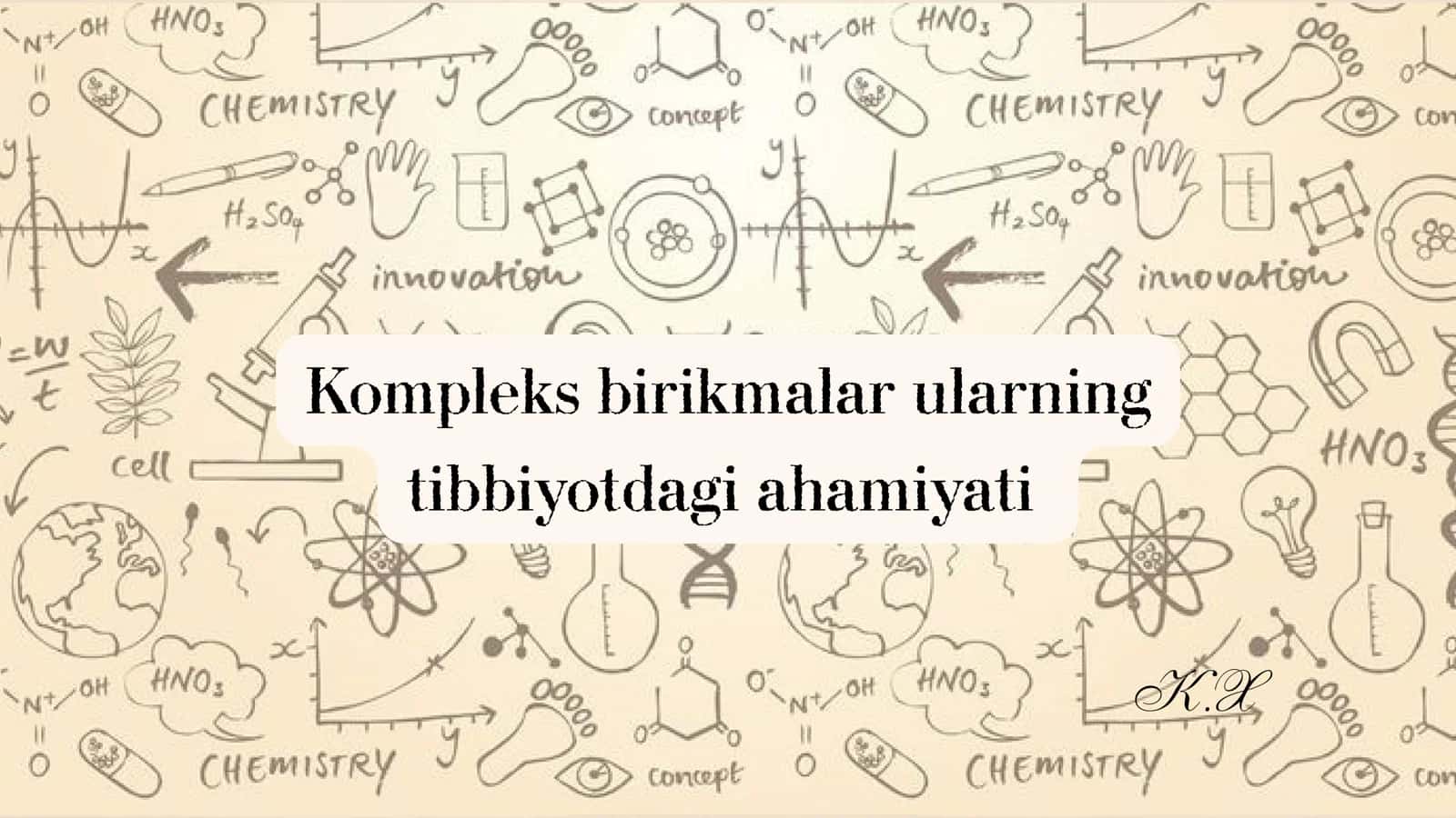 Kompleks birikmalar sinfining tuzilishi va xossalari