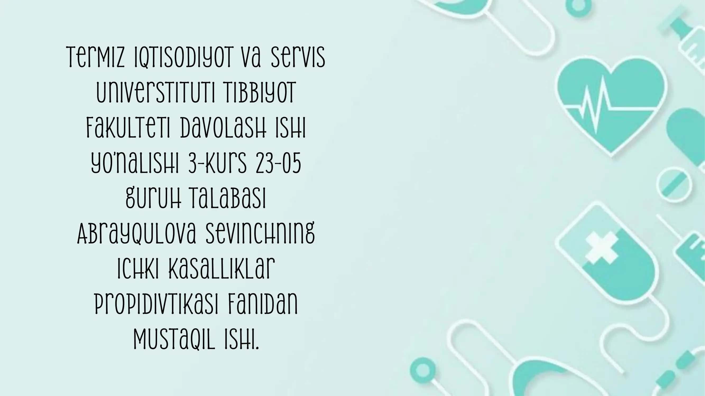 O‘pka obstruktiv yetishmovchiligi diognostikasi
