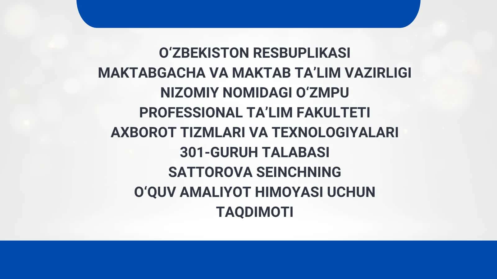 TEXNALOGIYA VA HTML TILI