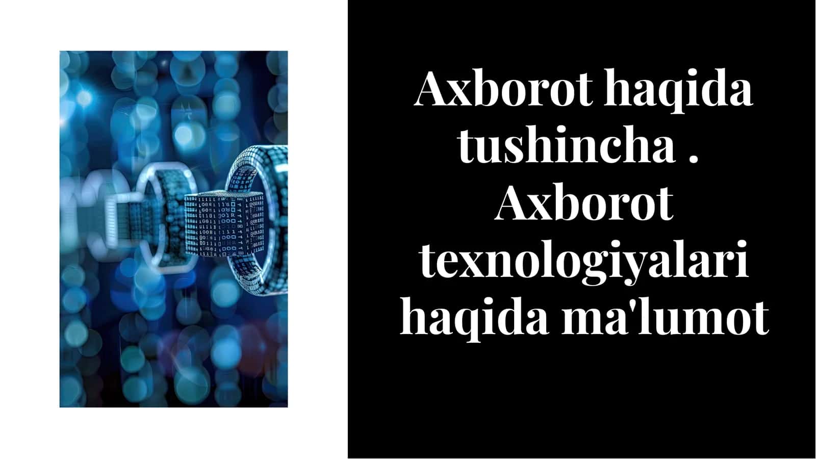 Axborot Texnologiyalari