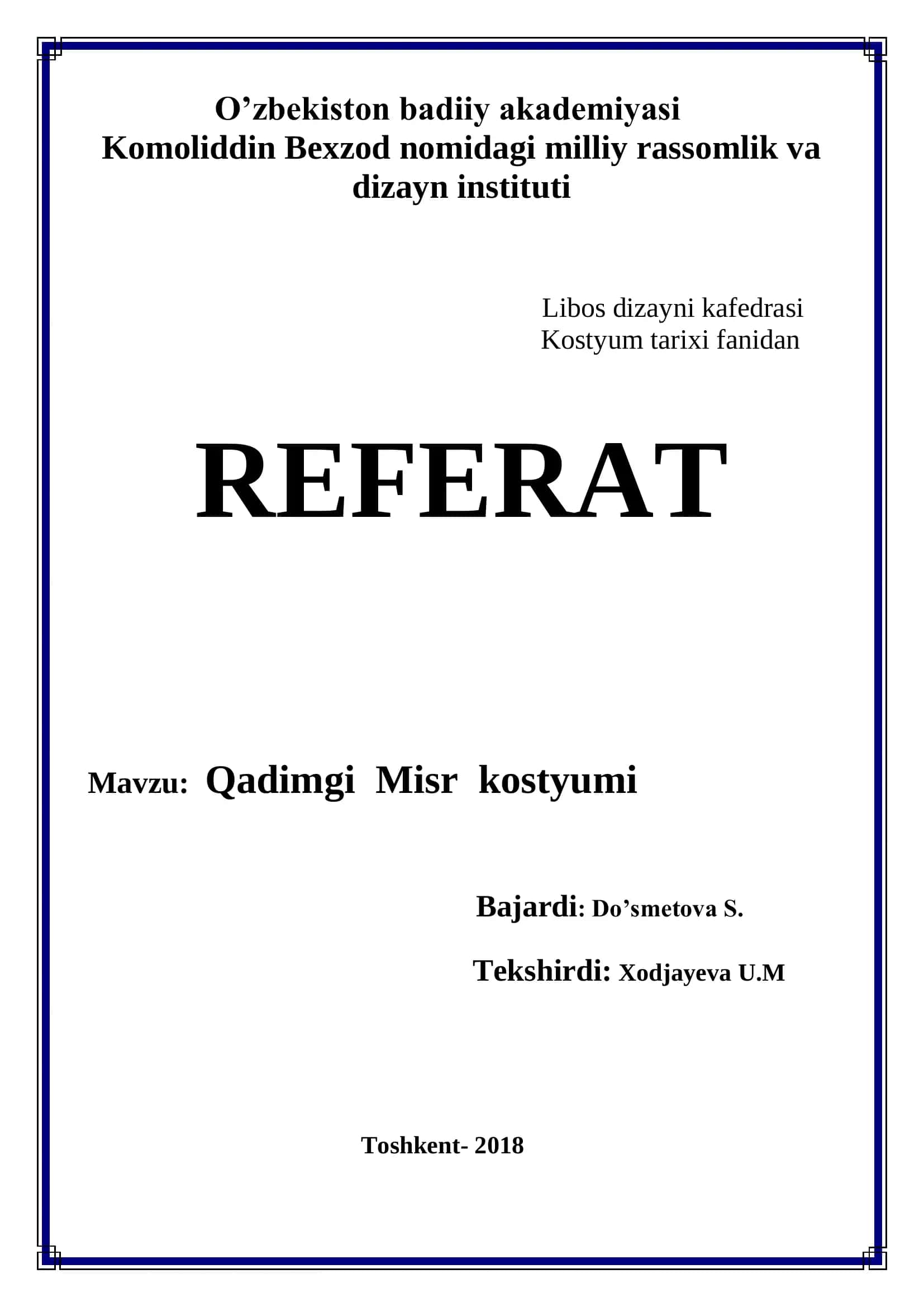 Qadimgi Misr Kostyumlari