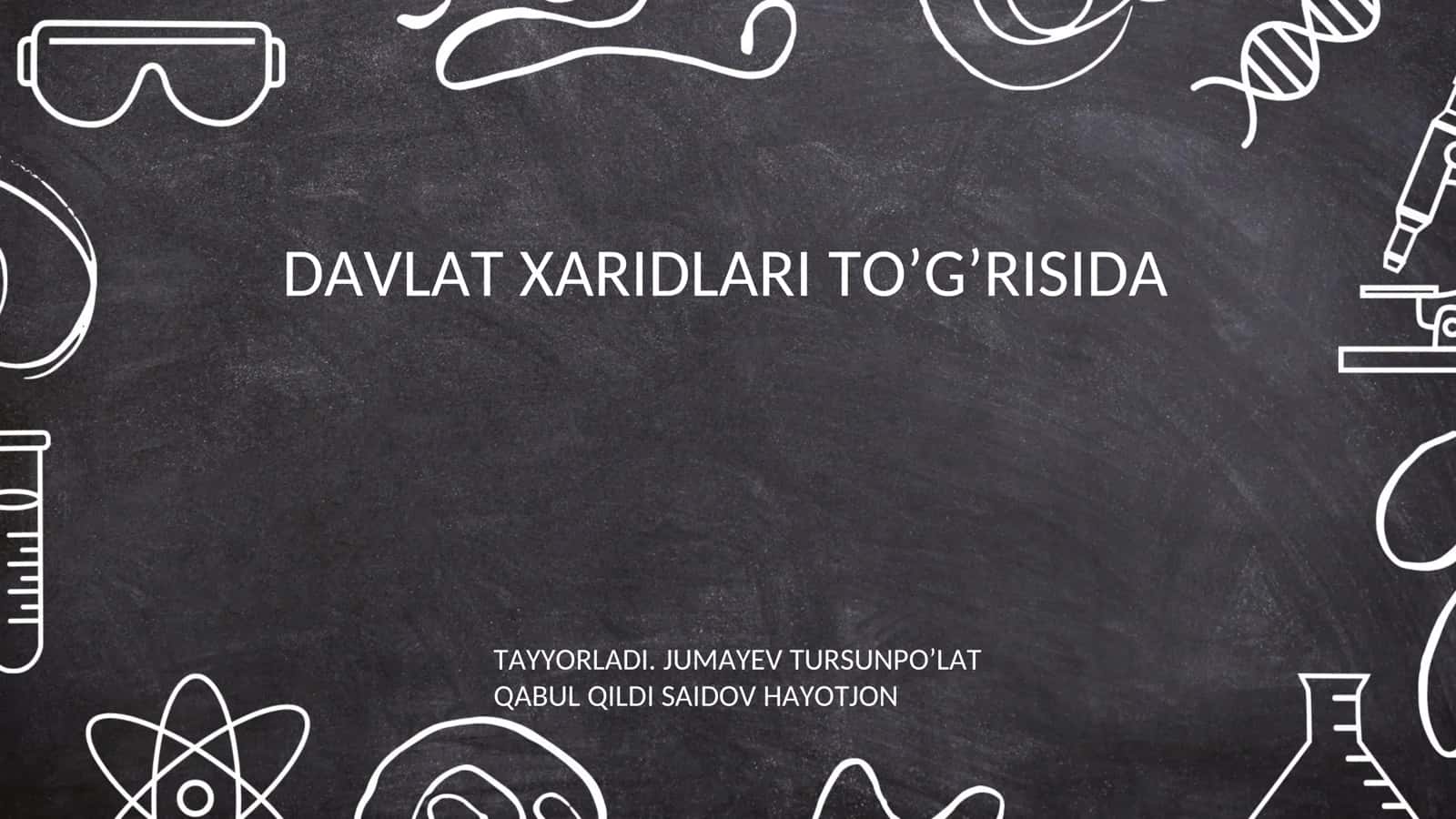Davlat xaridlari tarixi