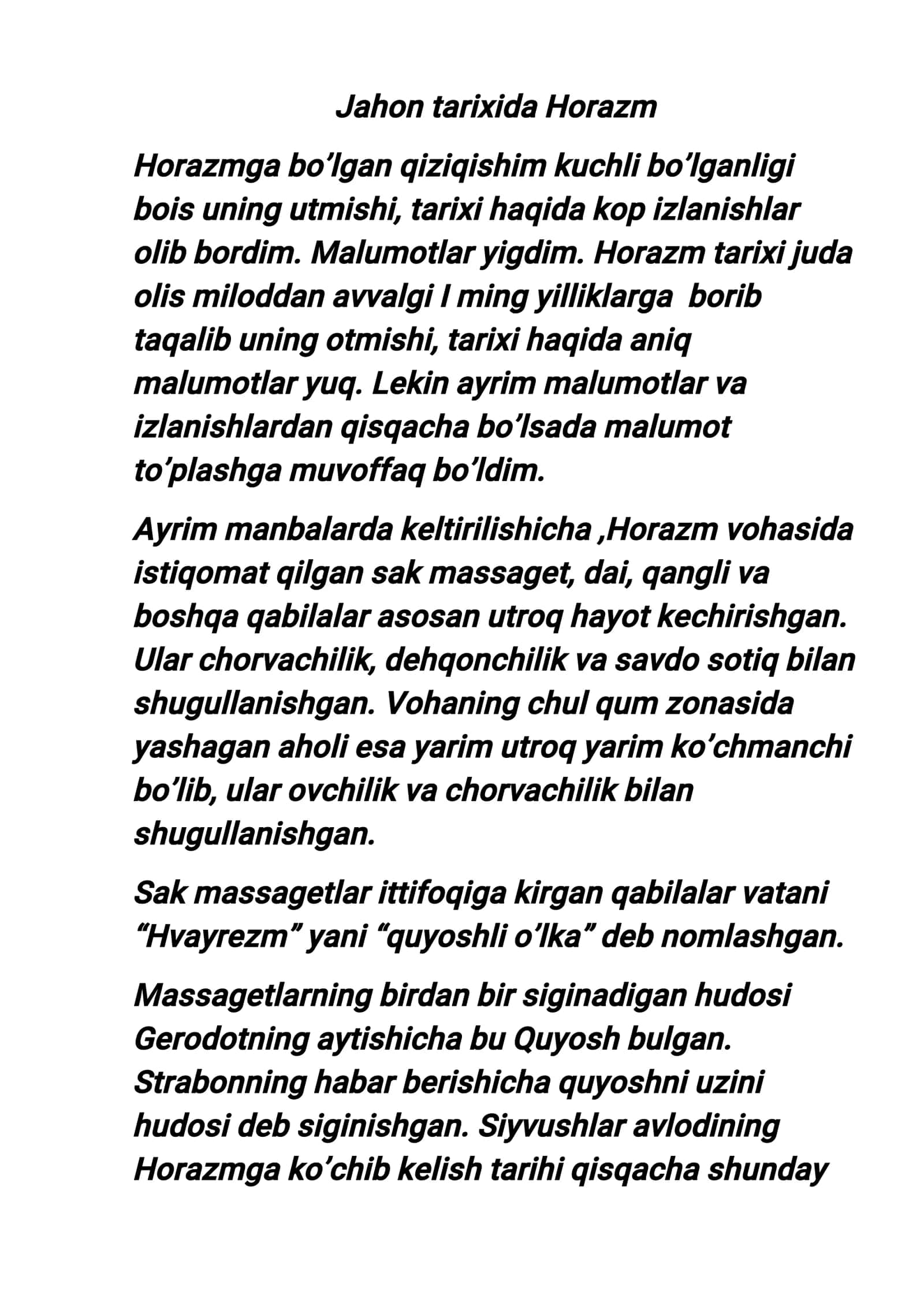Xorazm tarixi