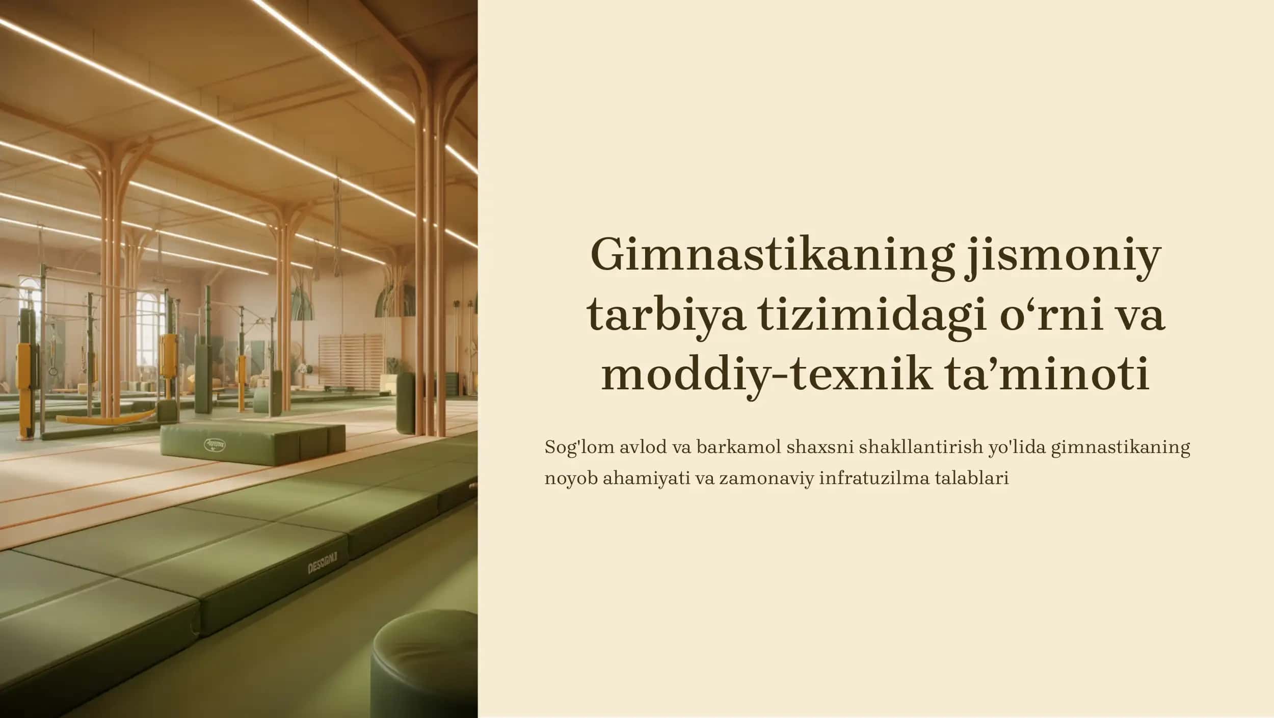 Gimnastika: Tarixiy ildizlar va jismoniy tarbiyada ahamiyati