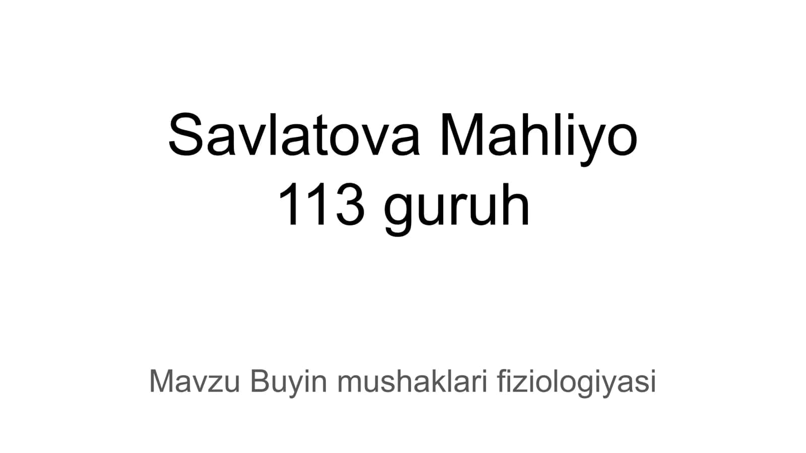 Buyin mushaklari fiziologiyasi