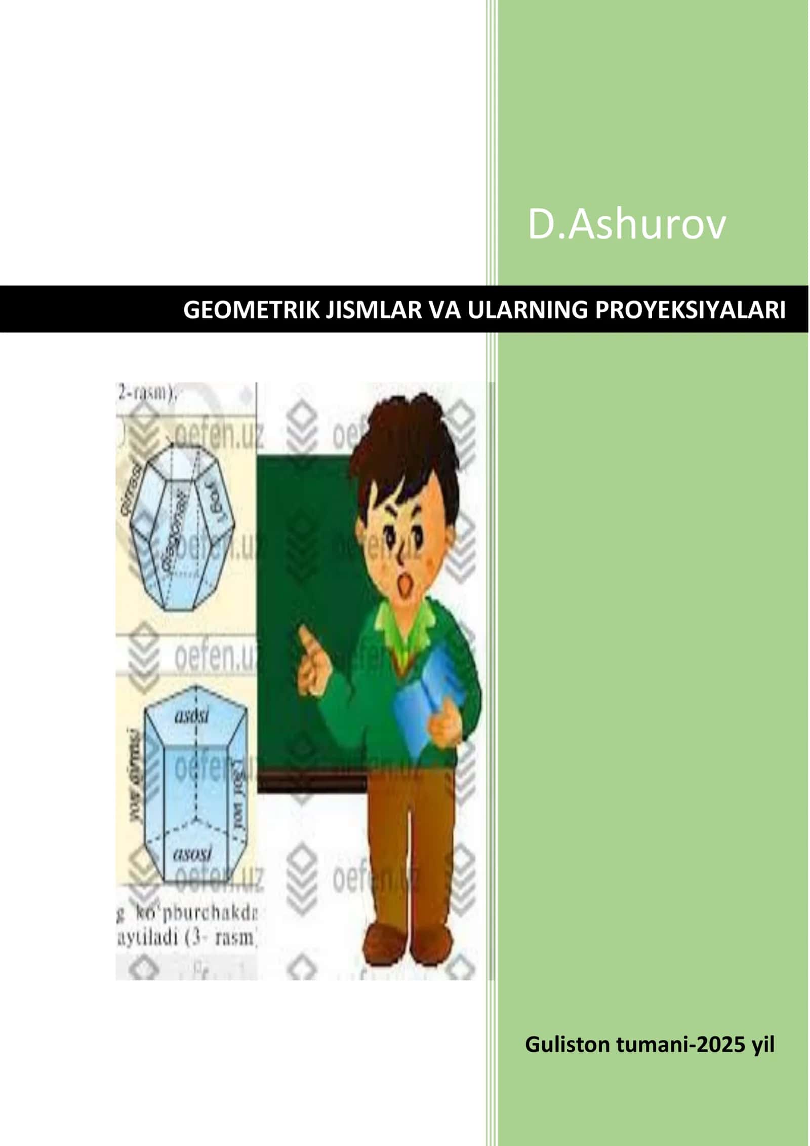 Tasviriy san'at fanidan ommalashtirish ishi na'munasi