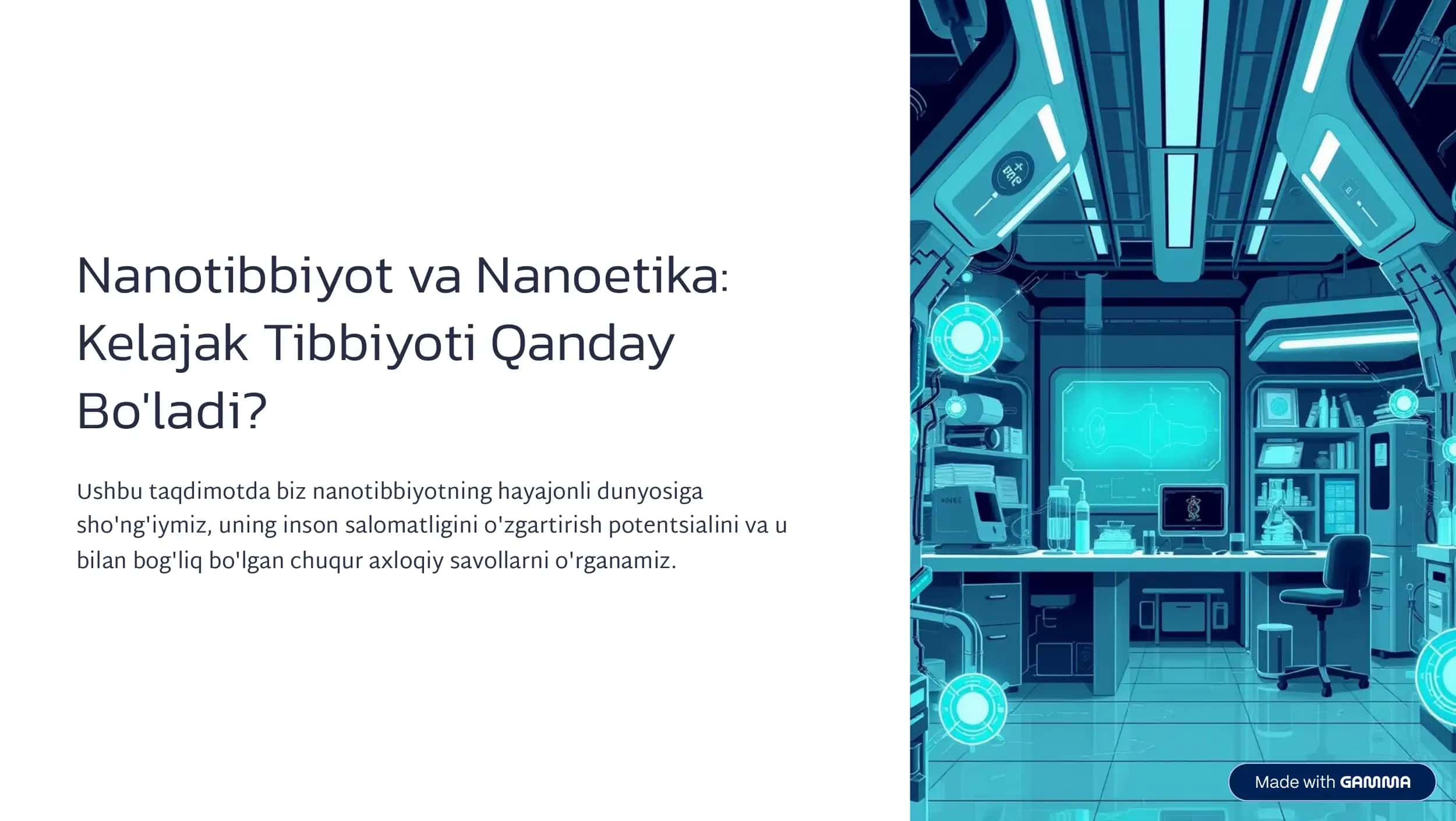 Nanotibbiyot va Nanoetika