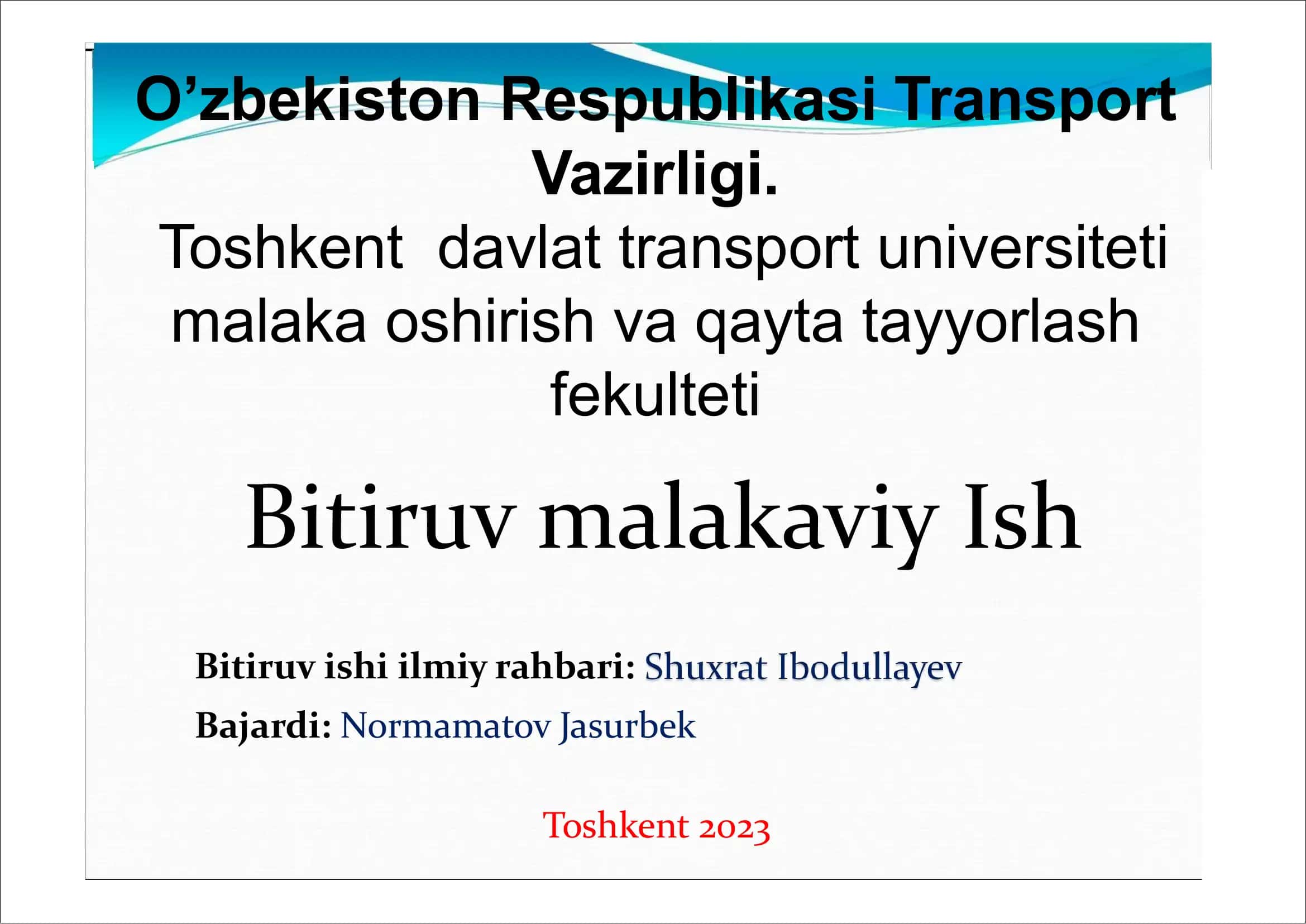 Zamonaviy avtomobillar tormoz tizimining kuchaytirgichlariga texnik xizmat ko’rsatish