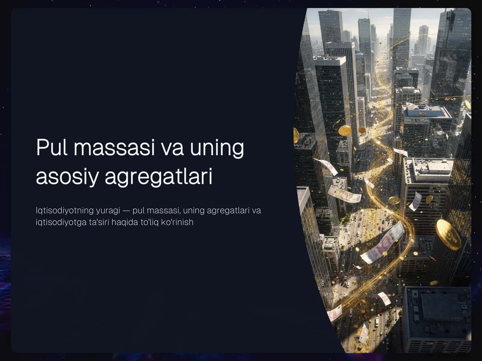 Pul massasi va uning asosiy agregatlari