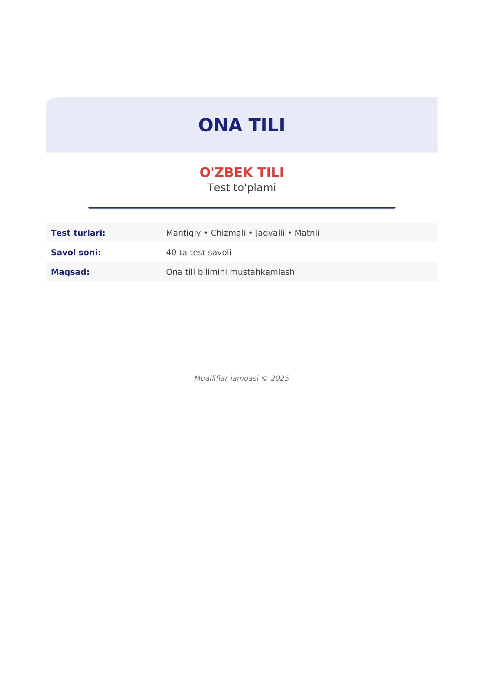 ONA TILI