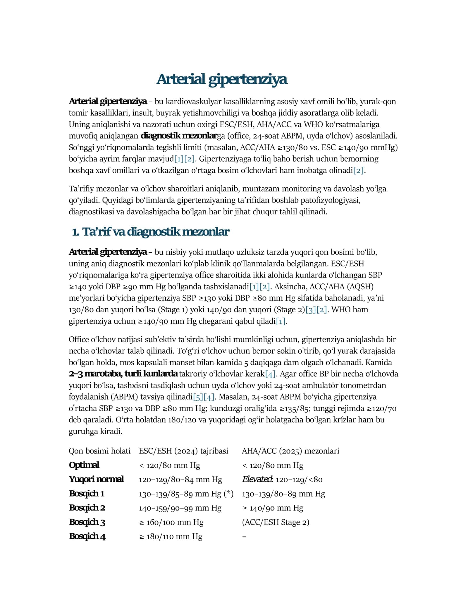 Arterial gipertenziya