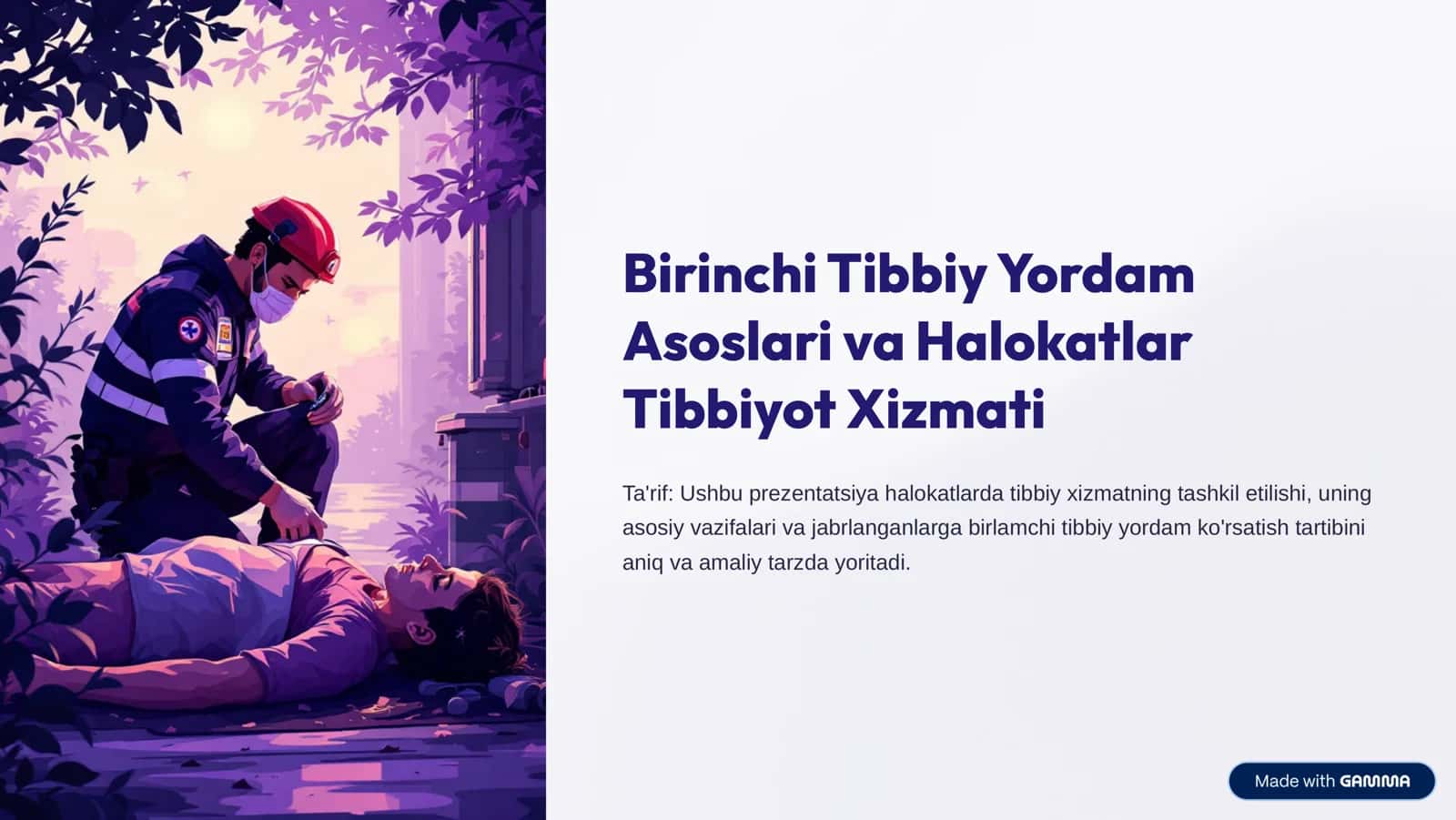 Birinchi Tibbiy Yordam
