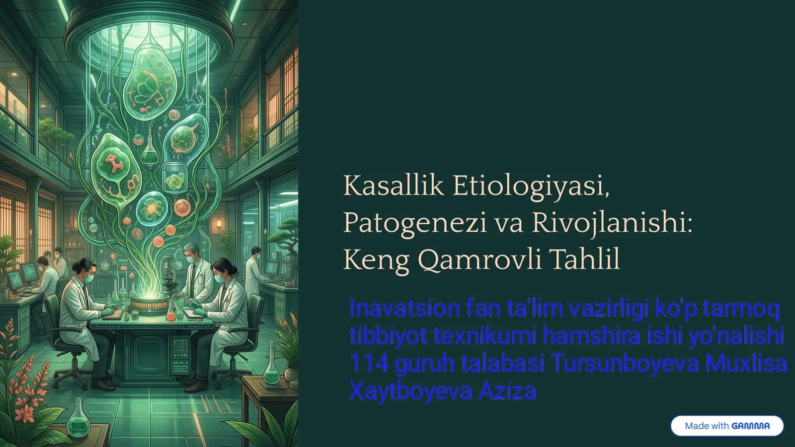 Kasallik Etiologiyasi, Patogenezi va Rivojlanishi: Keng Qamrovli Tahlil