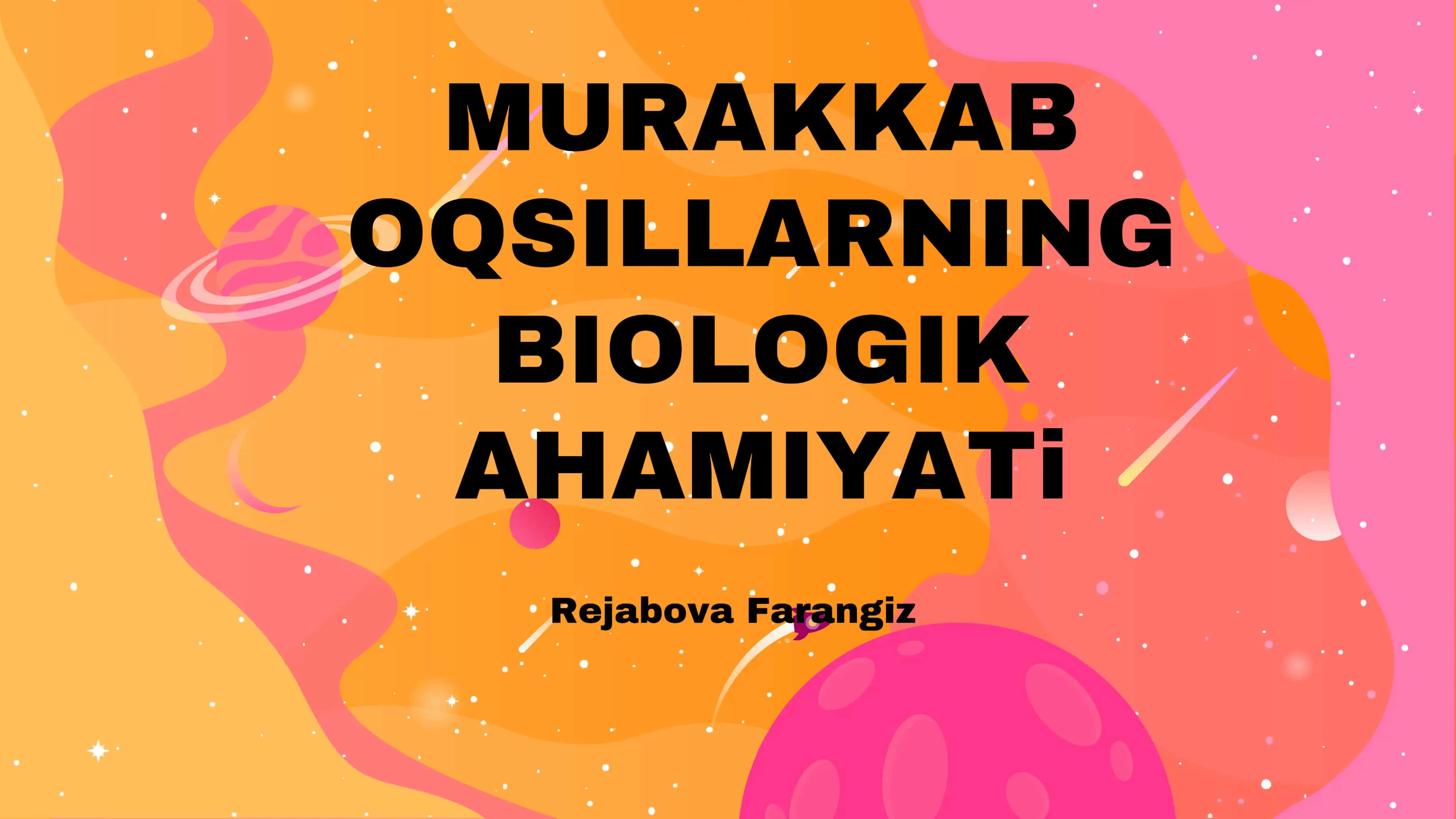 Murakkab oqsillarning biologik ahamiyati