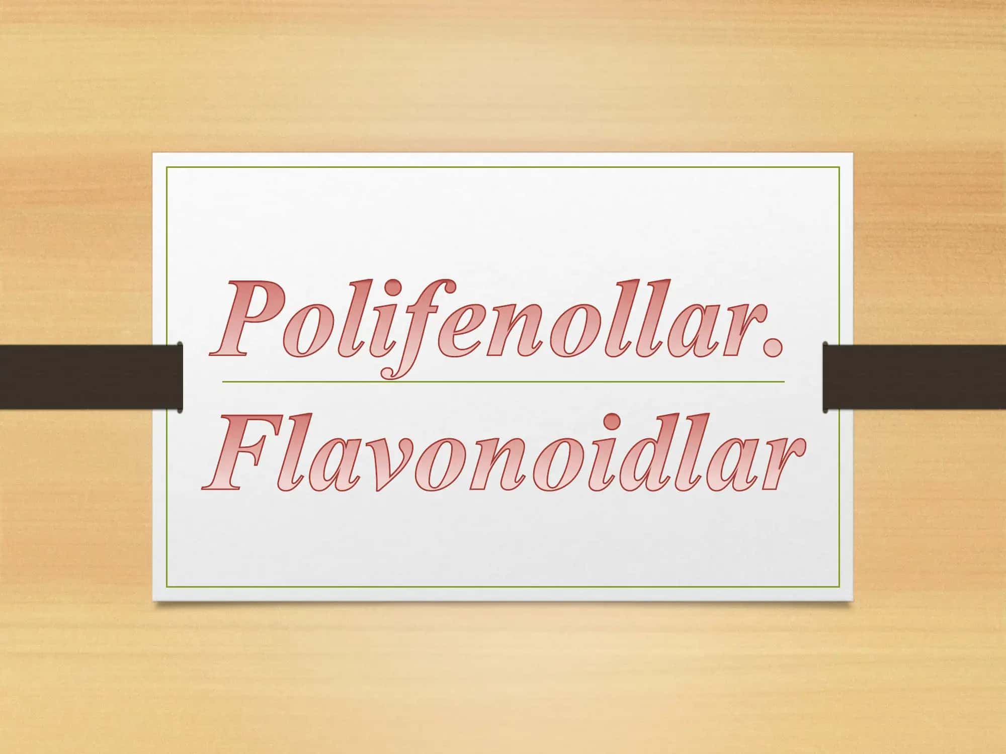 Fenollarning kimyoviy va kislotali xossalari