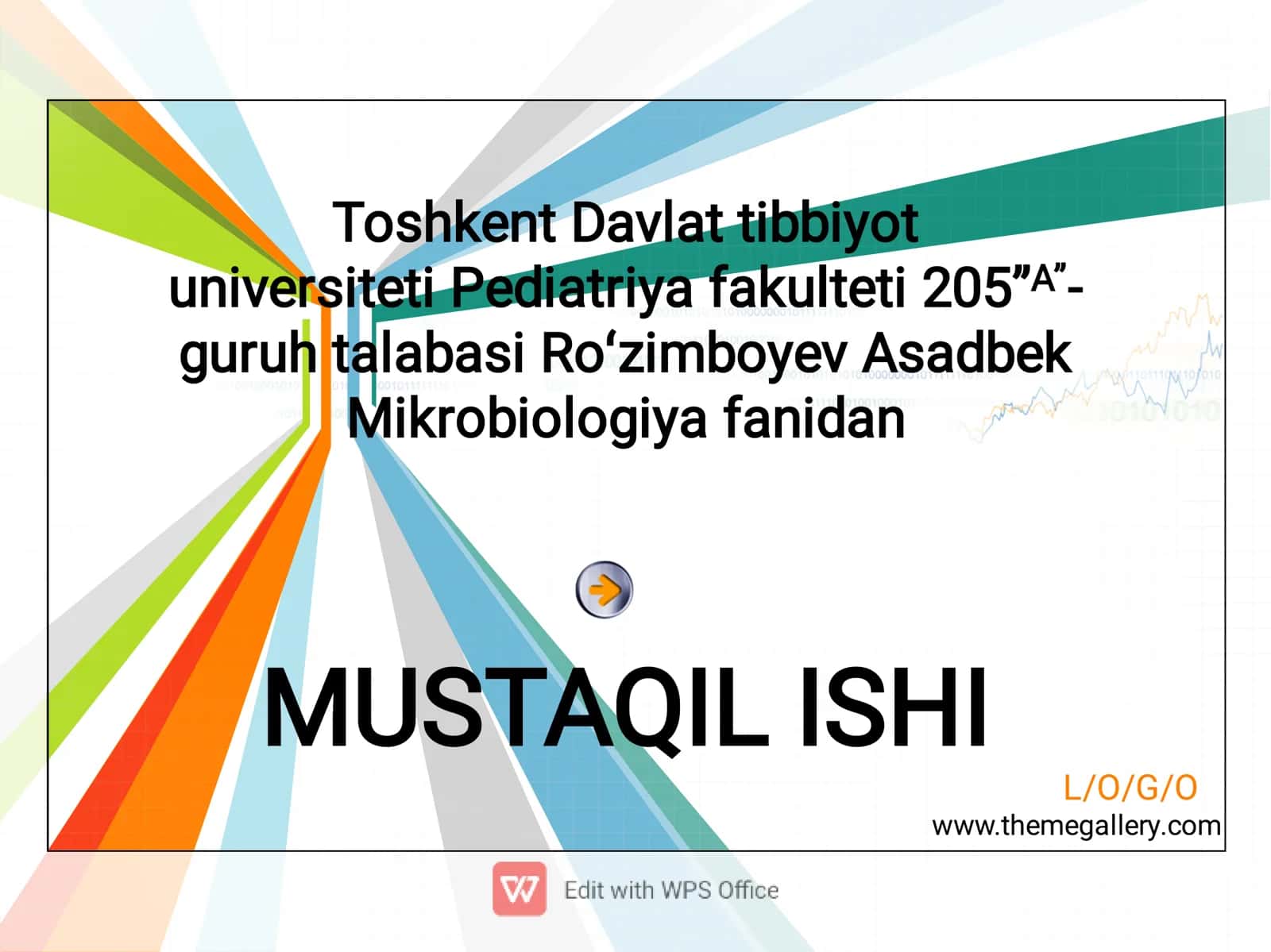 Mikroorganizmlarga tashki muxit omillarining ta’siri va uni o‘rganish