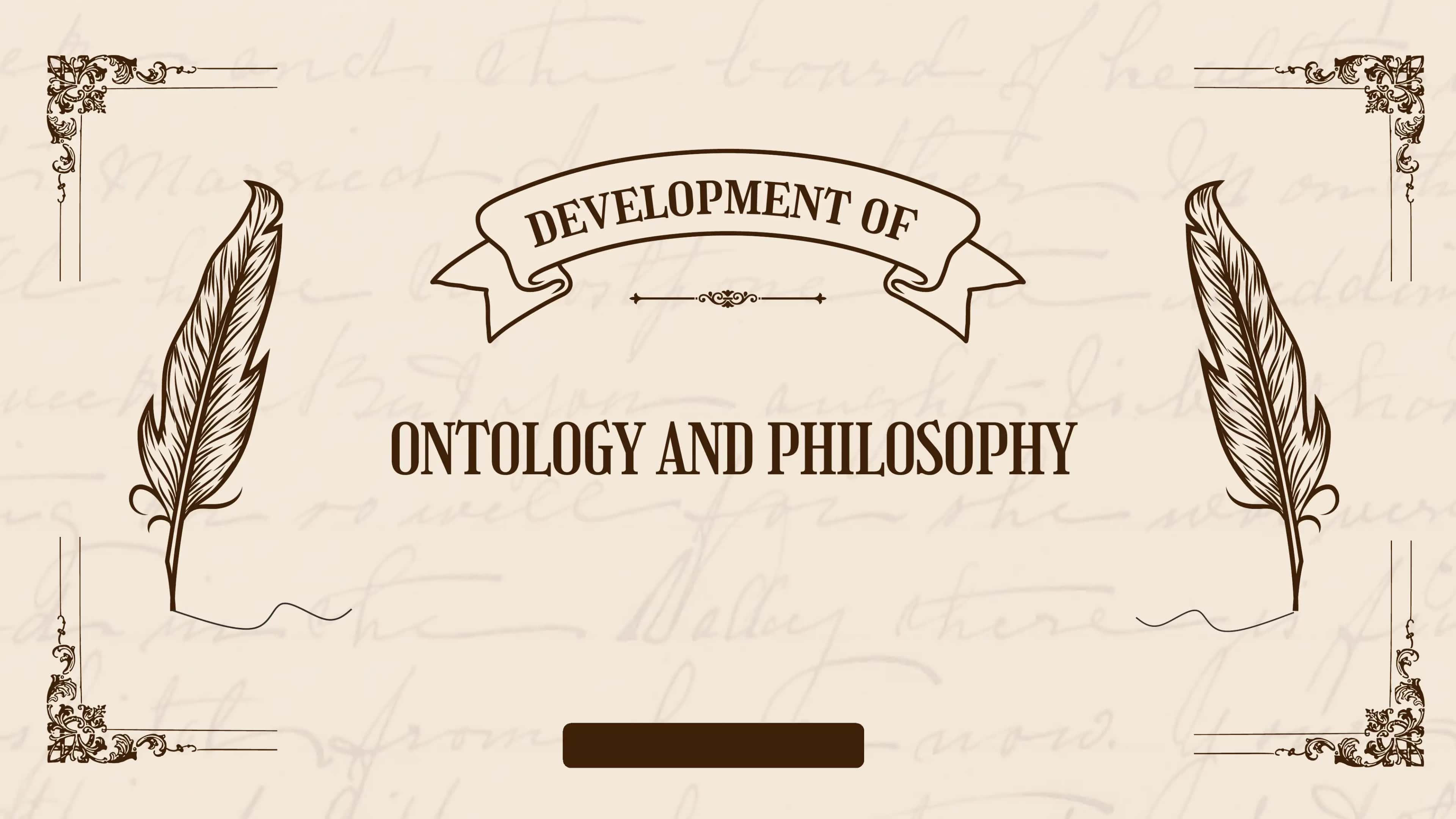 Ontology and Philosophy