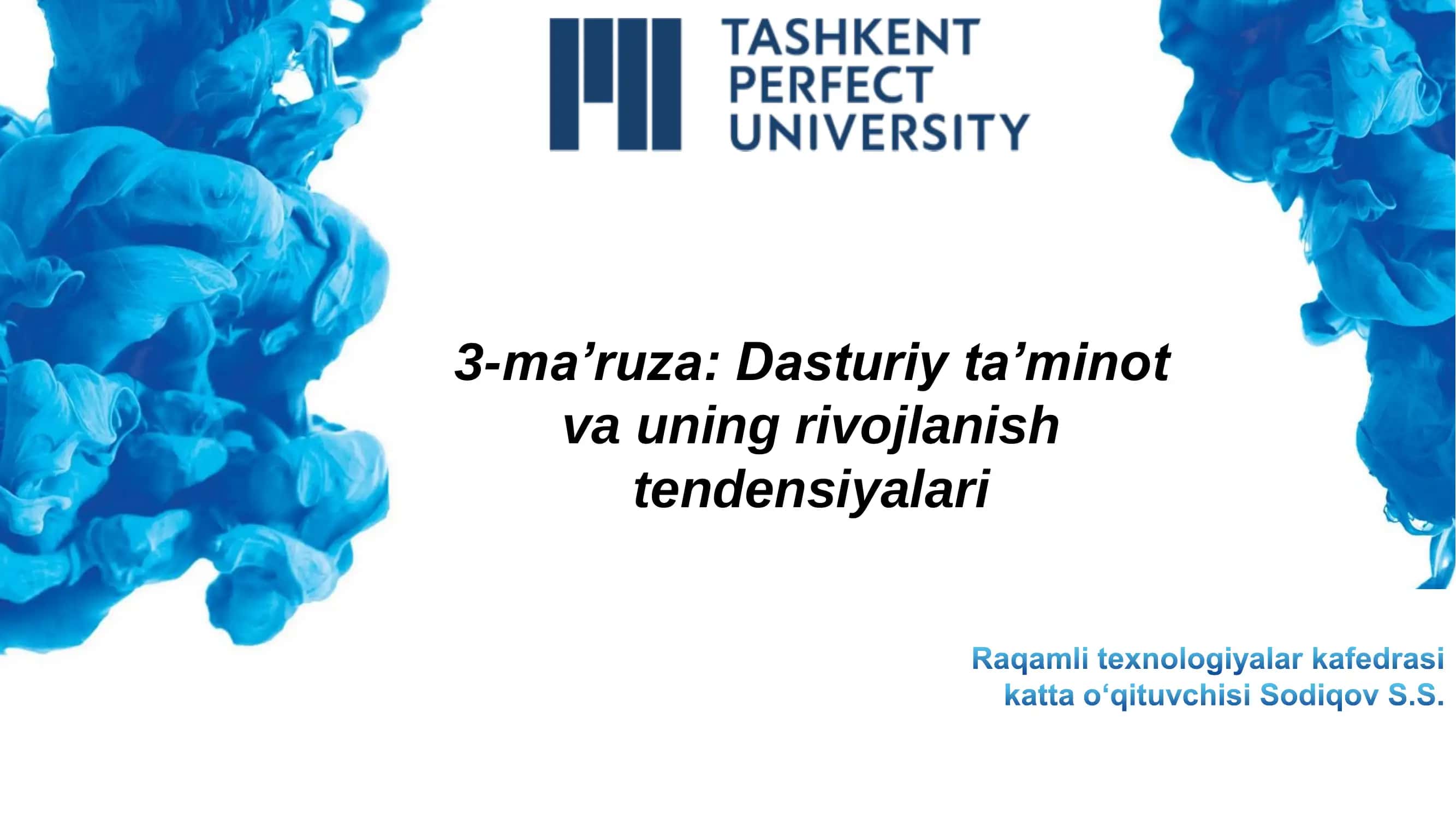 Amaliy dasturiy ta’minot