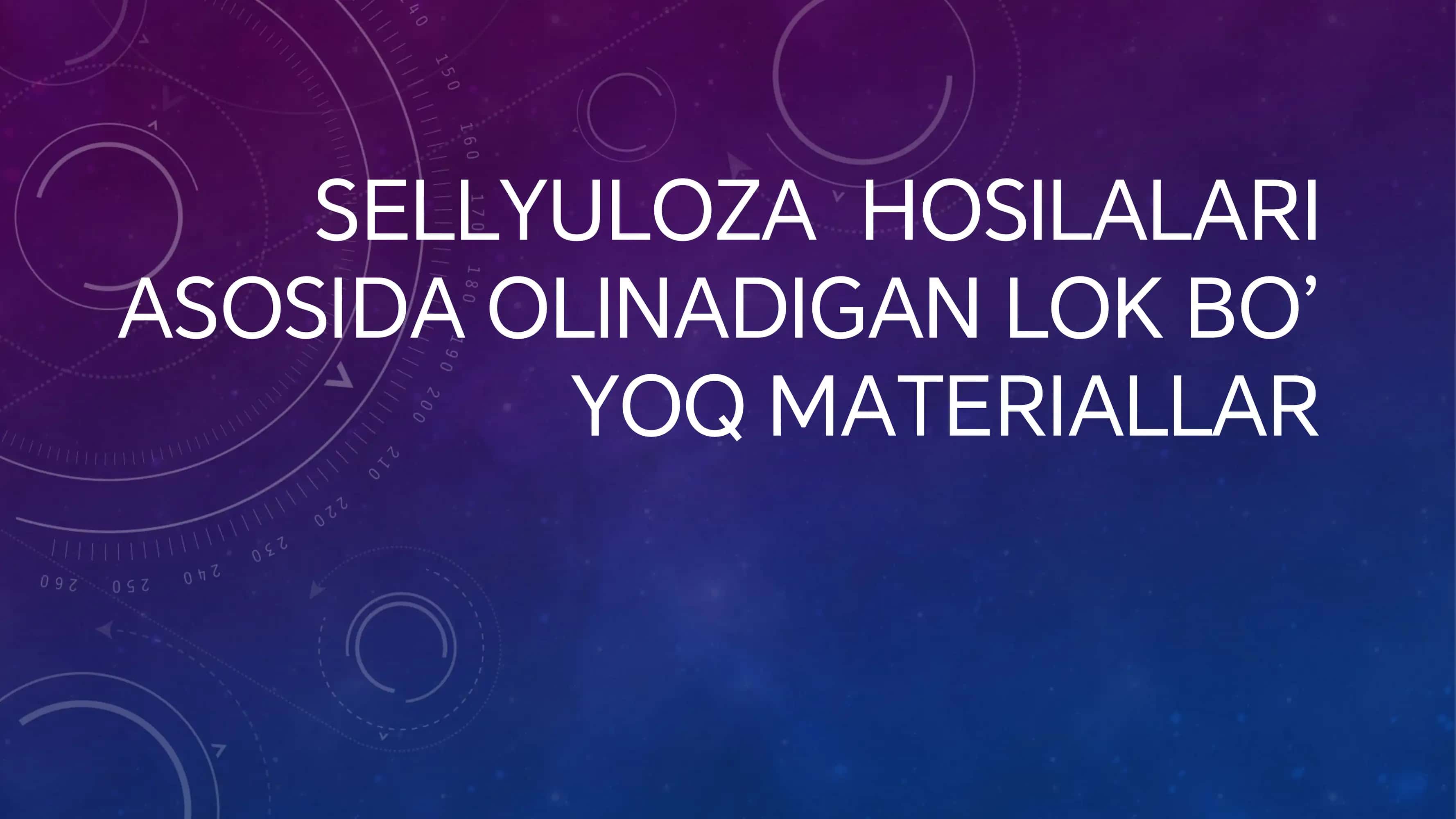 Sellyuloza hosilalari. pdf.