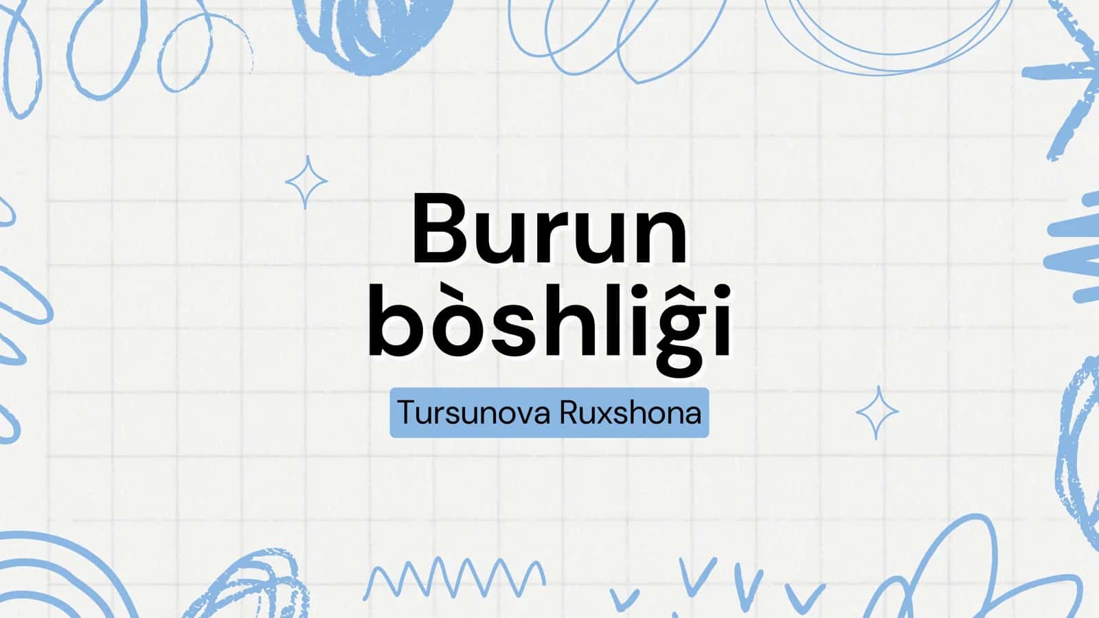 Burun bo‘shlig‘i (cavum nasi)