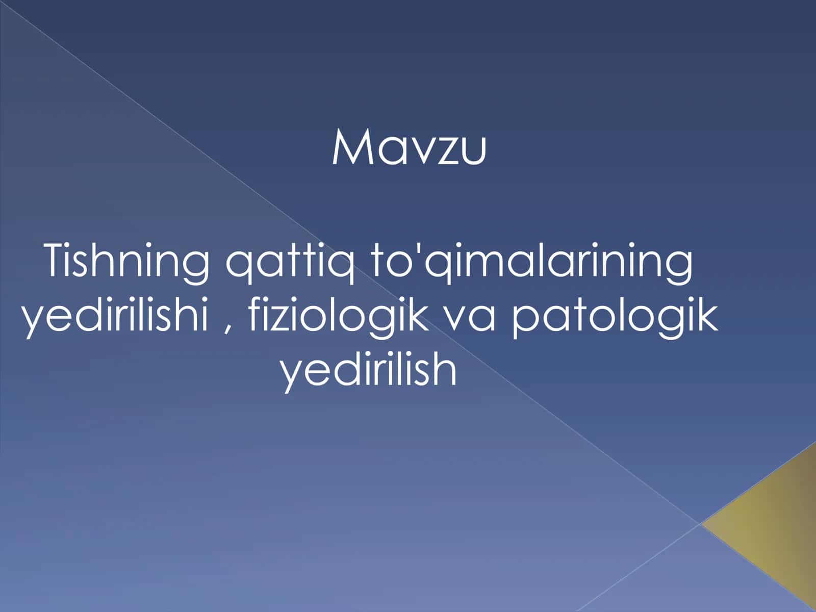 Yedirilish- nokarioz kasalliklar
