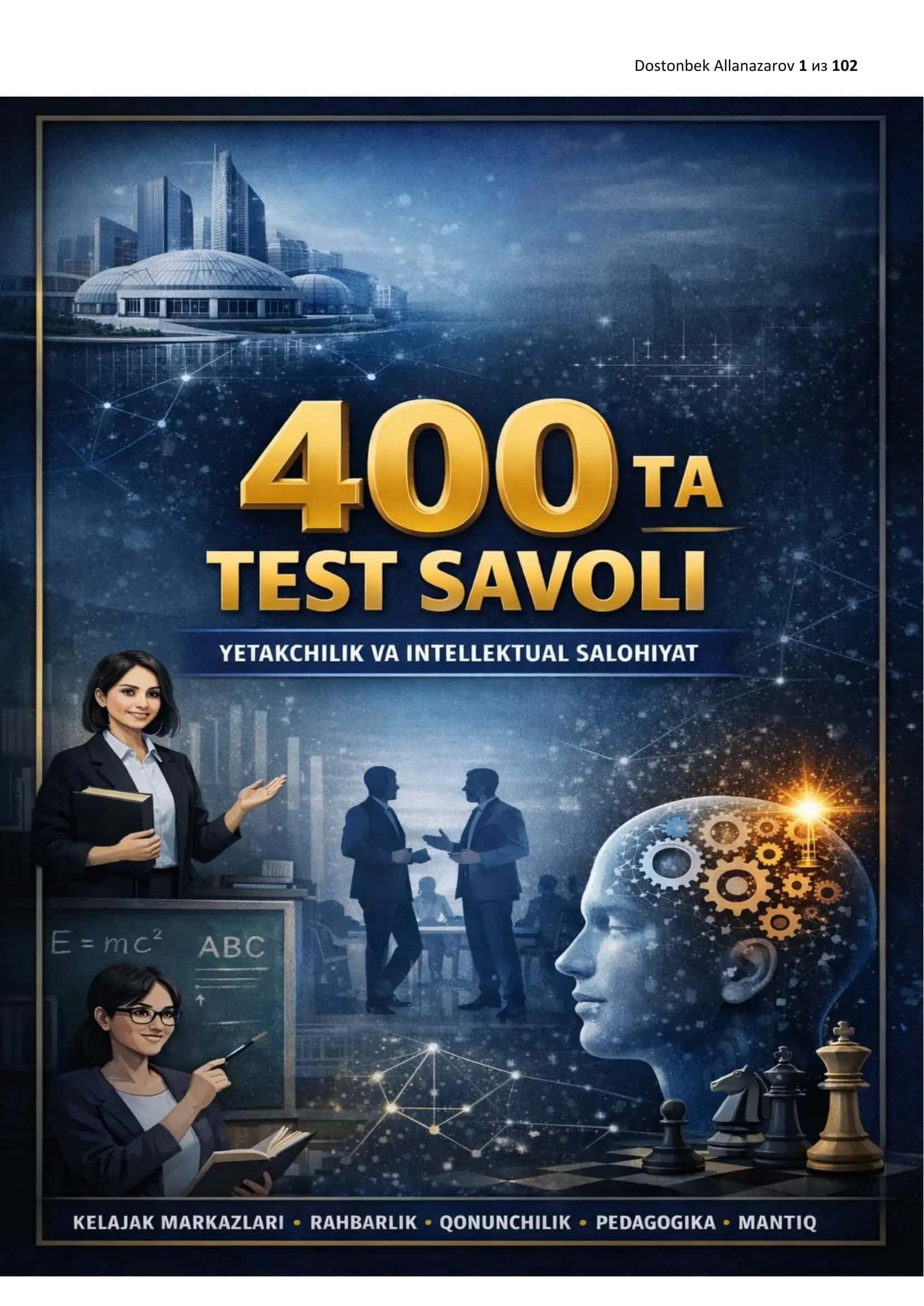Kelajak markazi direktorlari uchun test