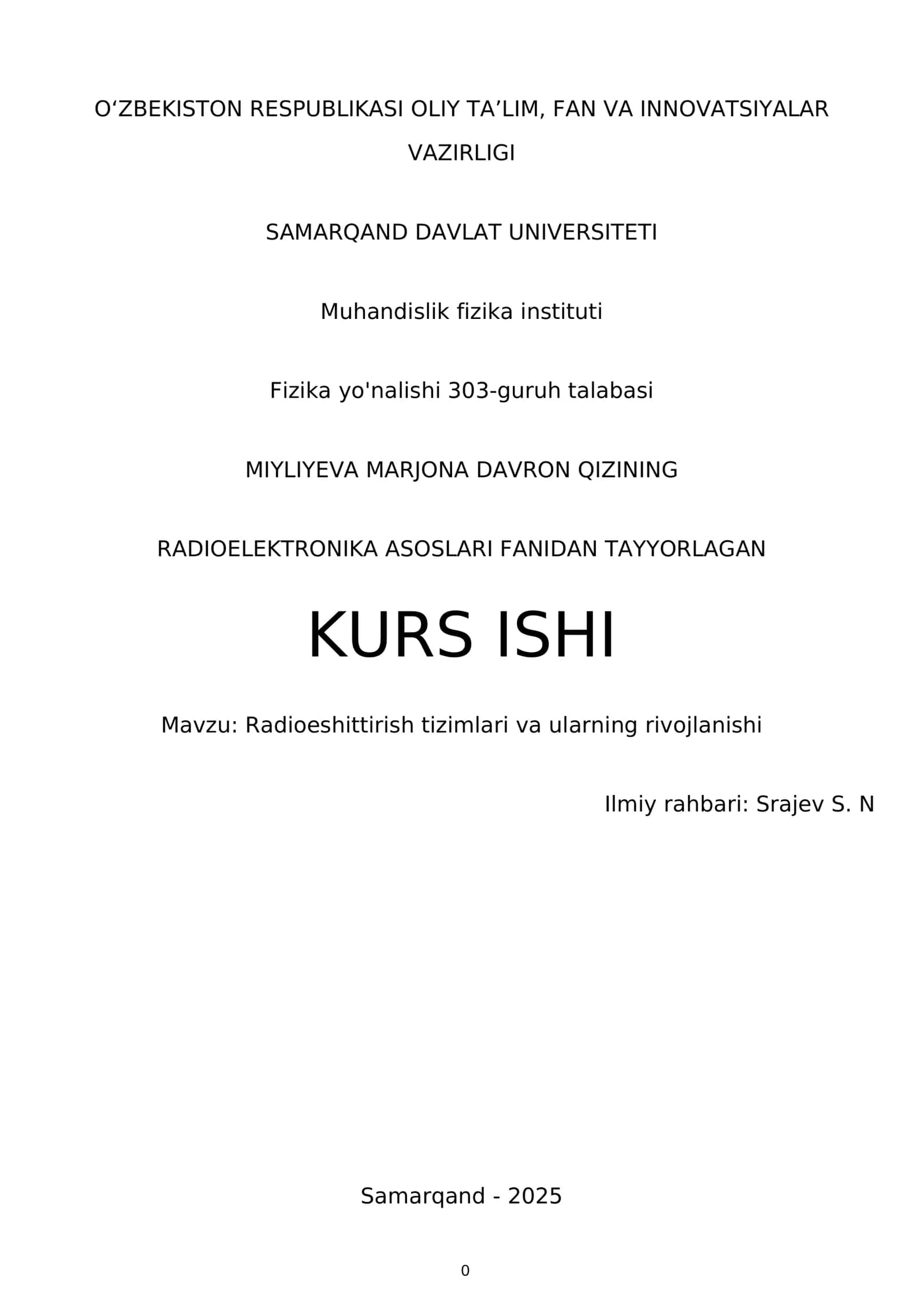 Radioe'shittirish tizimlari va ularning rivojlanishi
