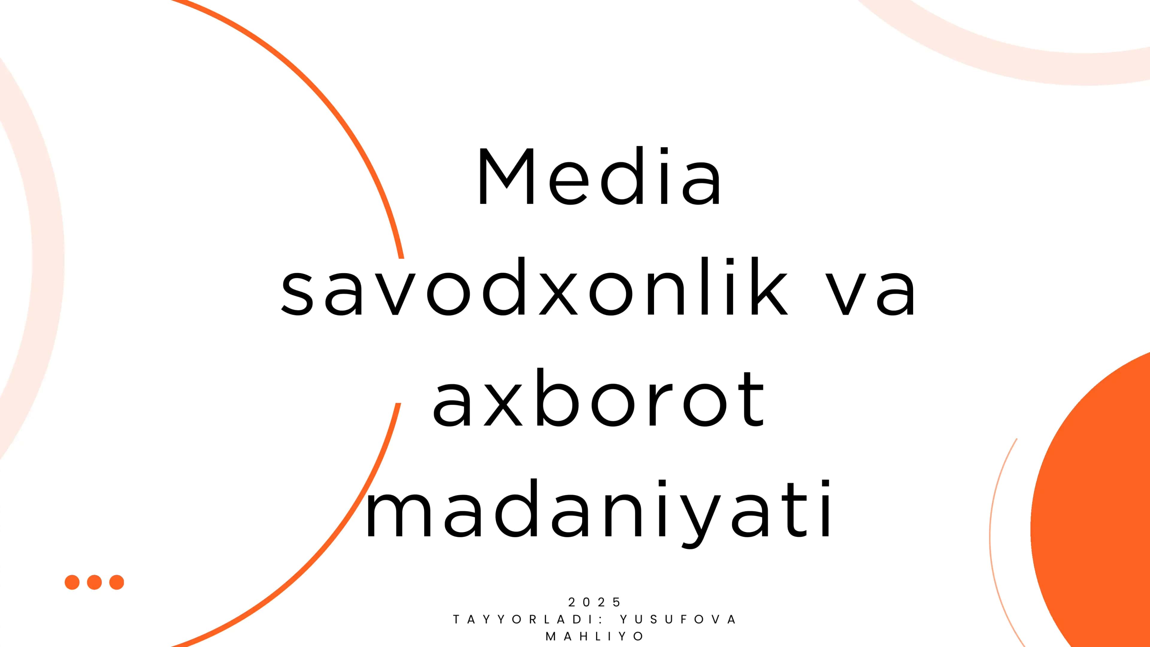 Media madaniyat va innovatsion pedagogika