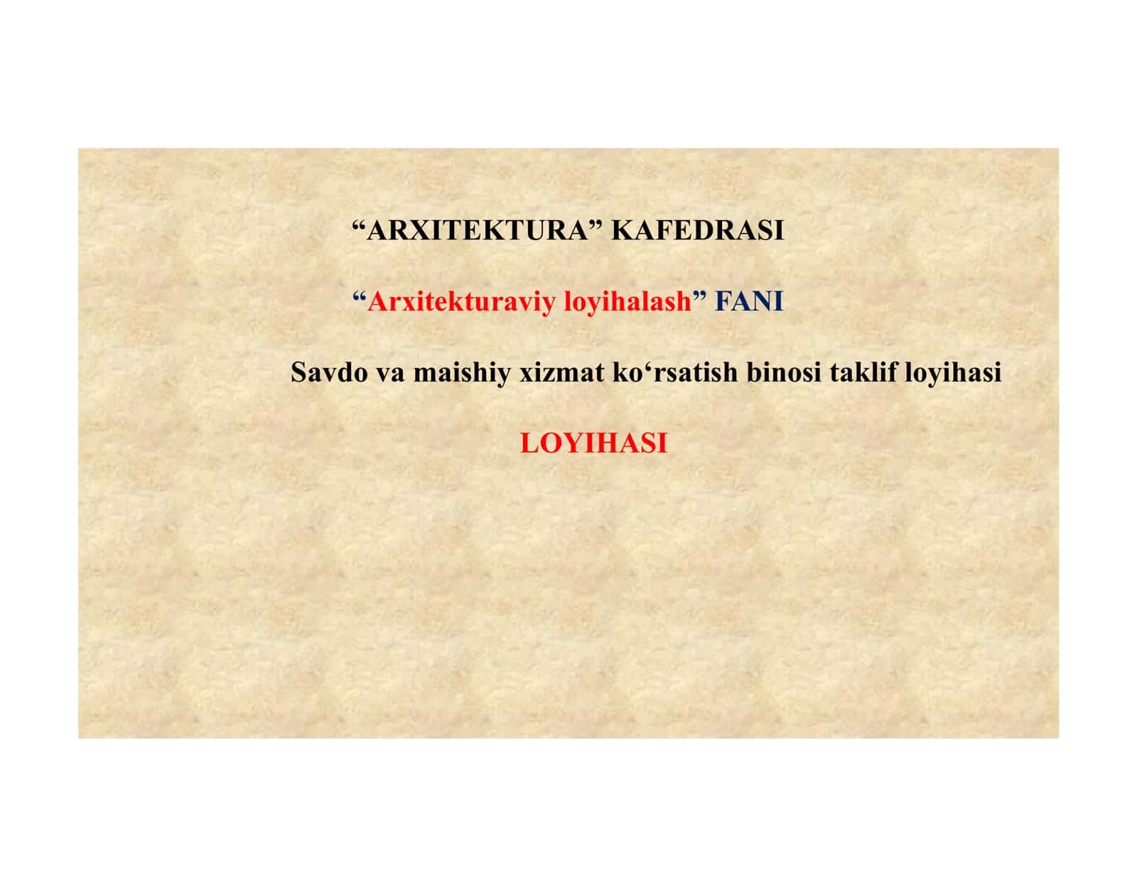 Savdo va maishiy xizmat ko‘rsatish binosi taklif loyihasi.pdf