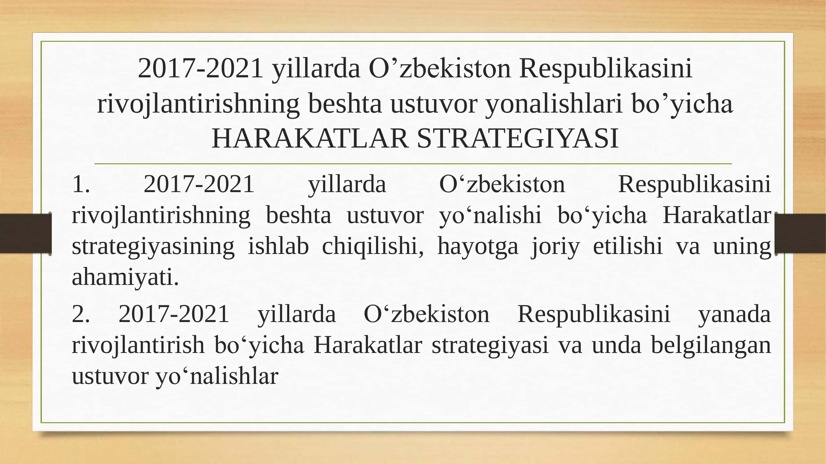 Harakatlar strategiyasi