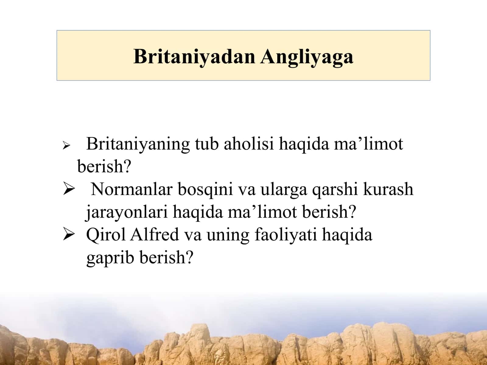 Britaniyadan Angliyaga