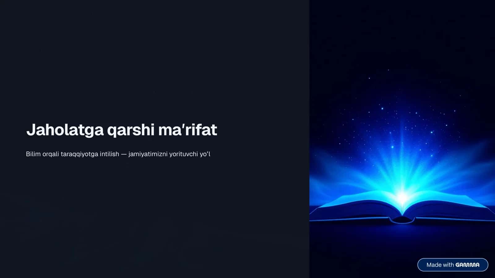 Jaholatga qarshi maʼrifat